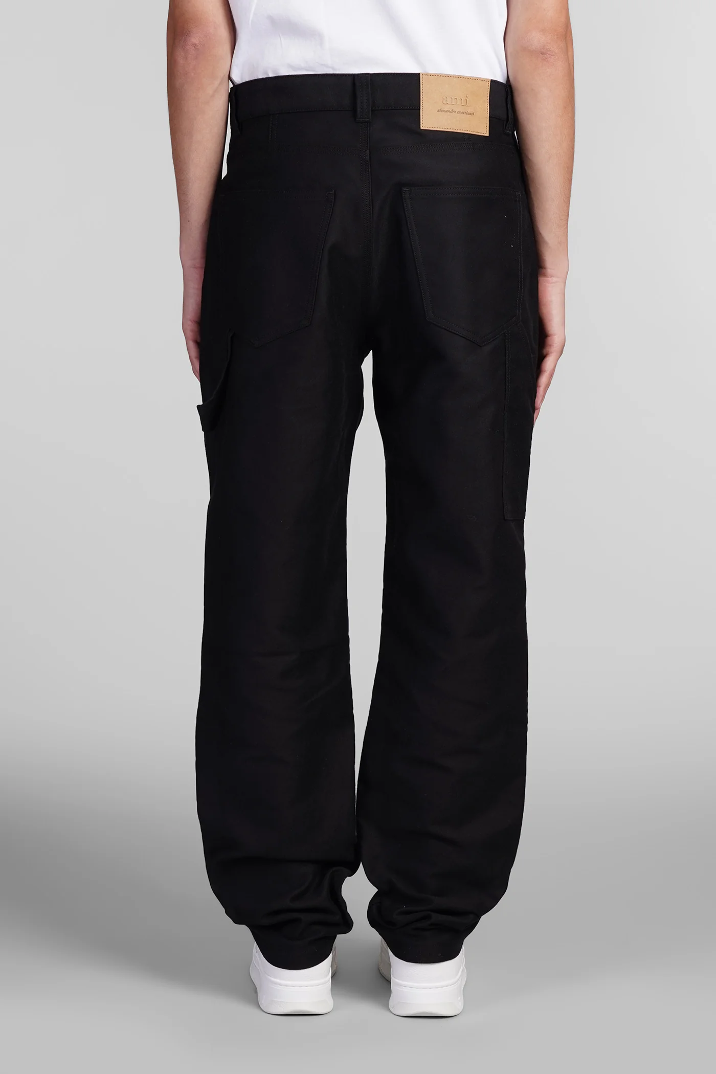 Pants in black cotton - Image 3