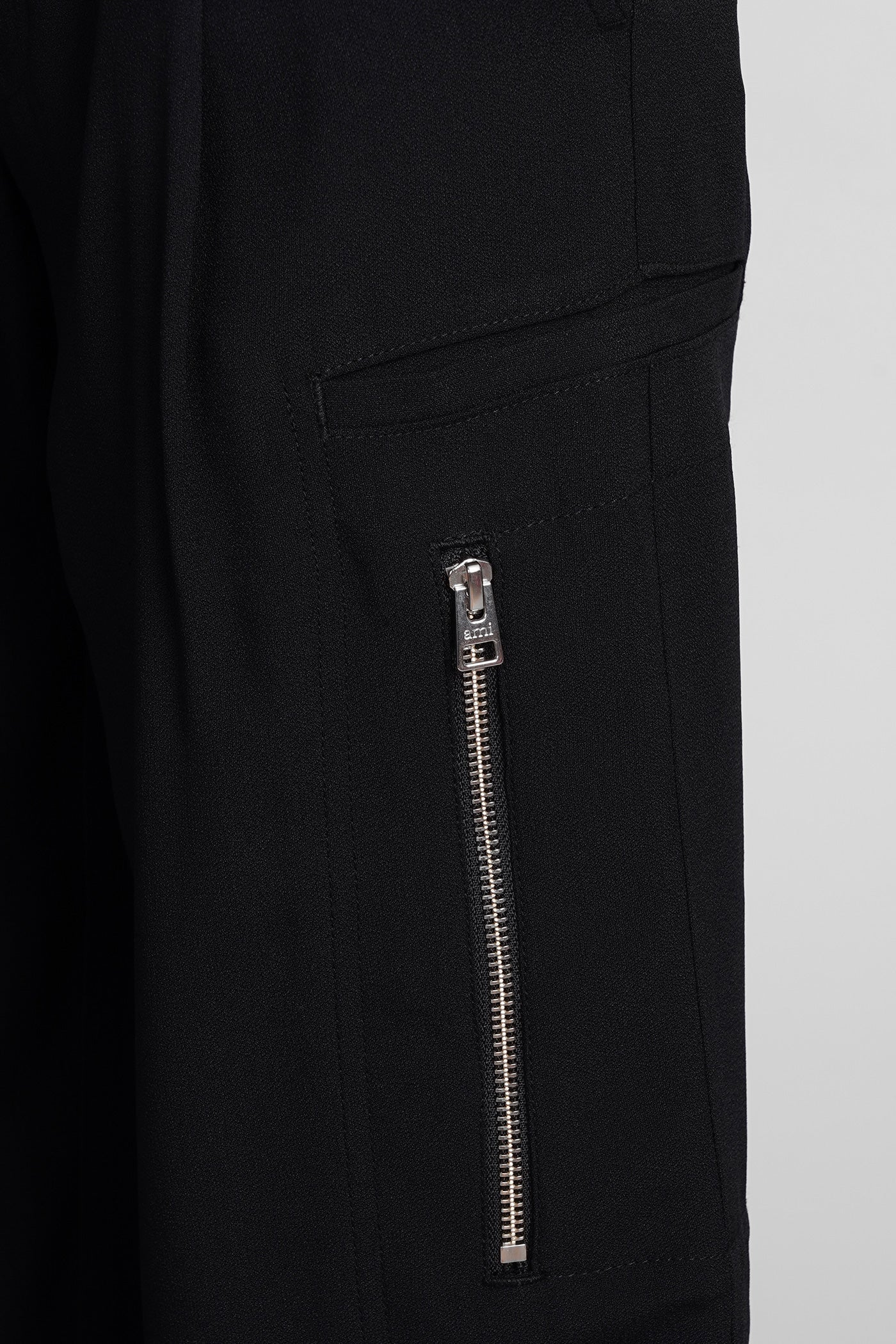 Pants in black viscose - Image 5
