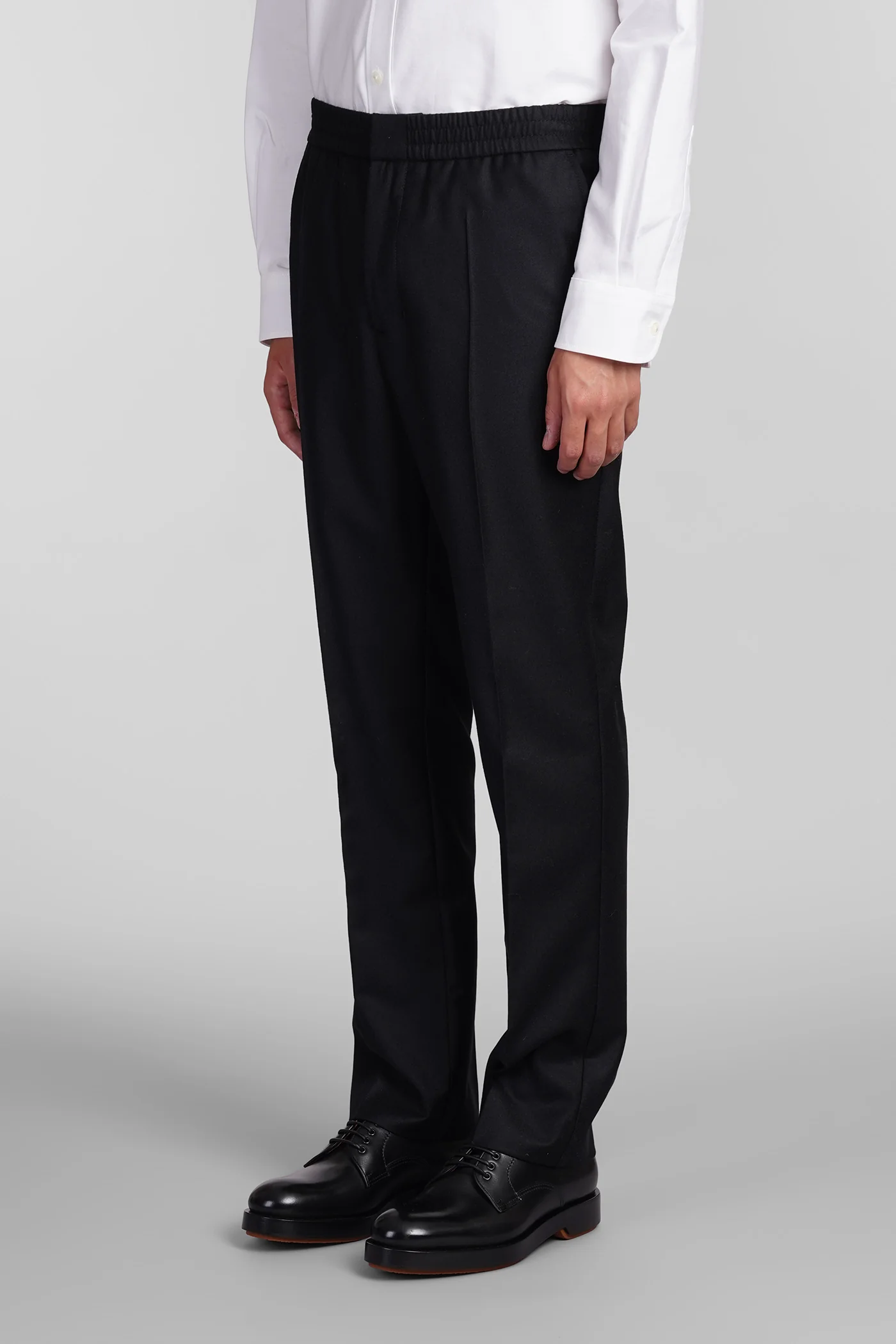Pants in black wool - Image 4