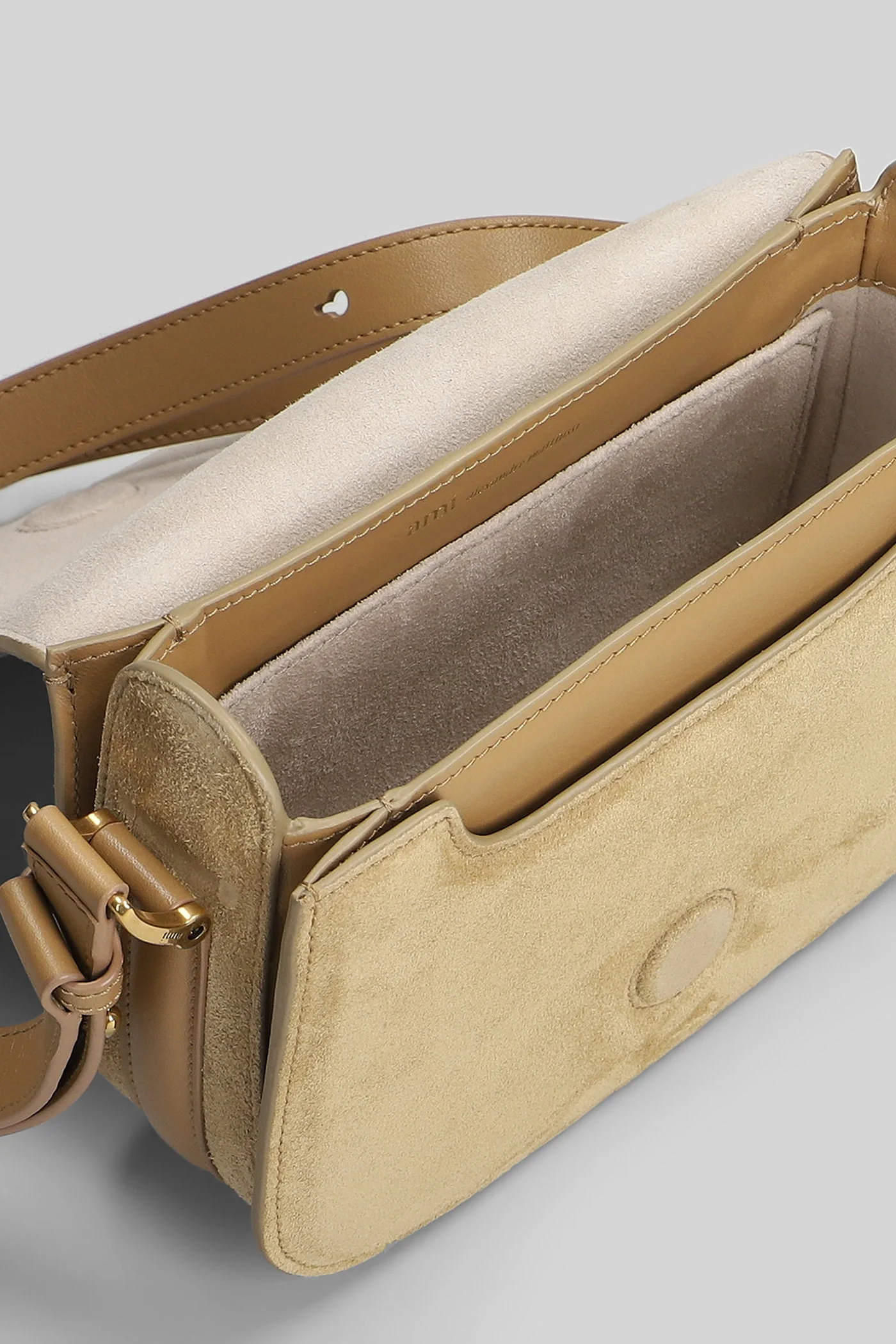 Paris bag Shoulder bag in beige suede - Image 4