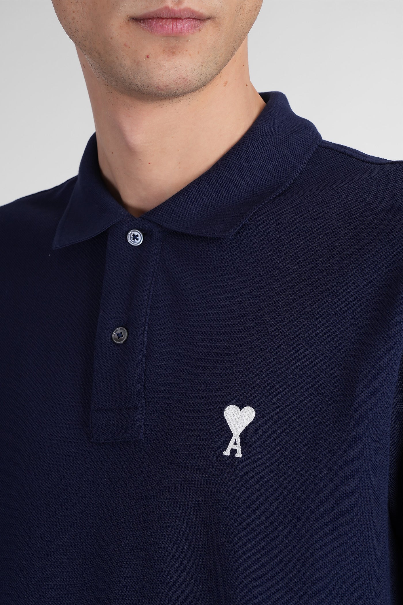 Polo in blue cotton - Image 5