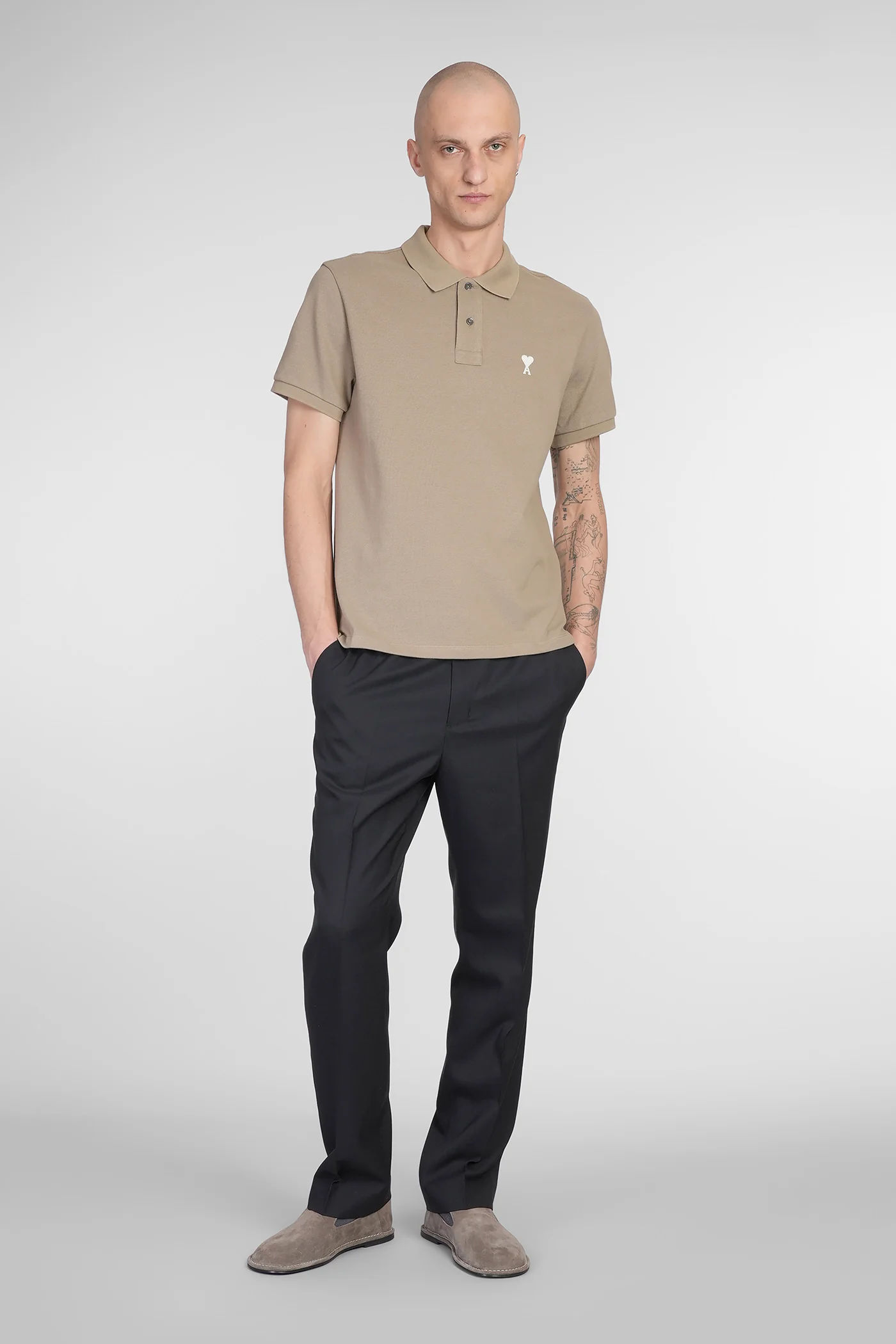 Polo in green cotton - Image 37