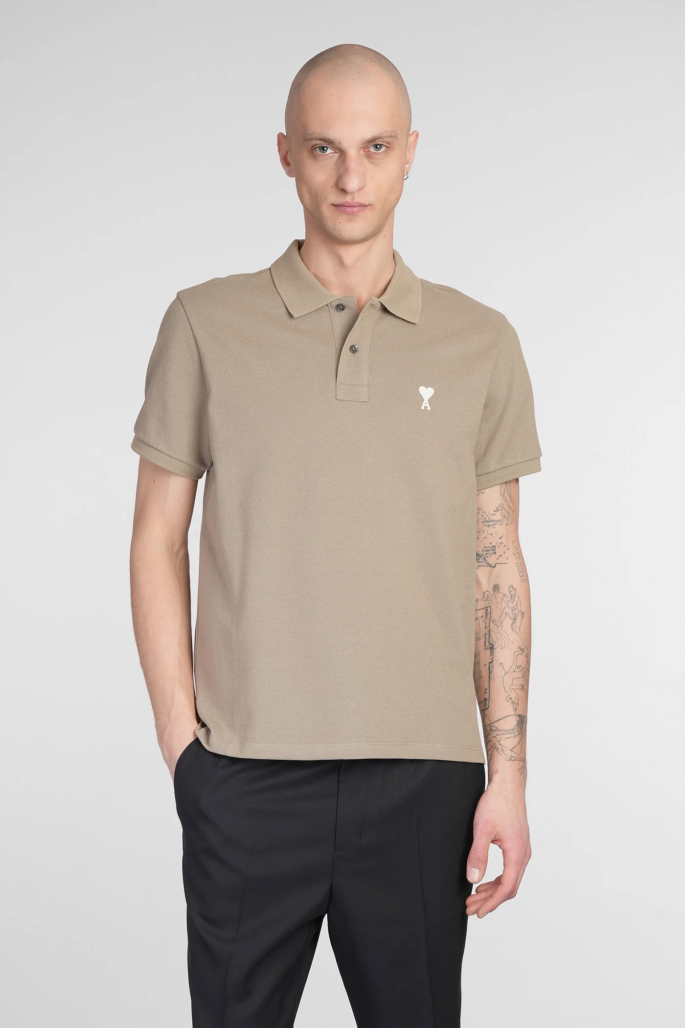 Polo in green cotton - Image 56