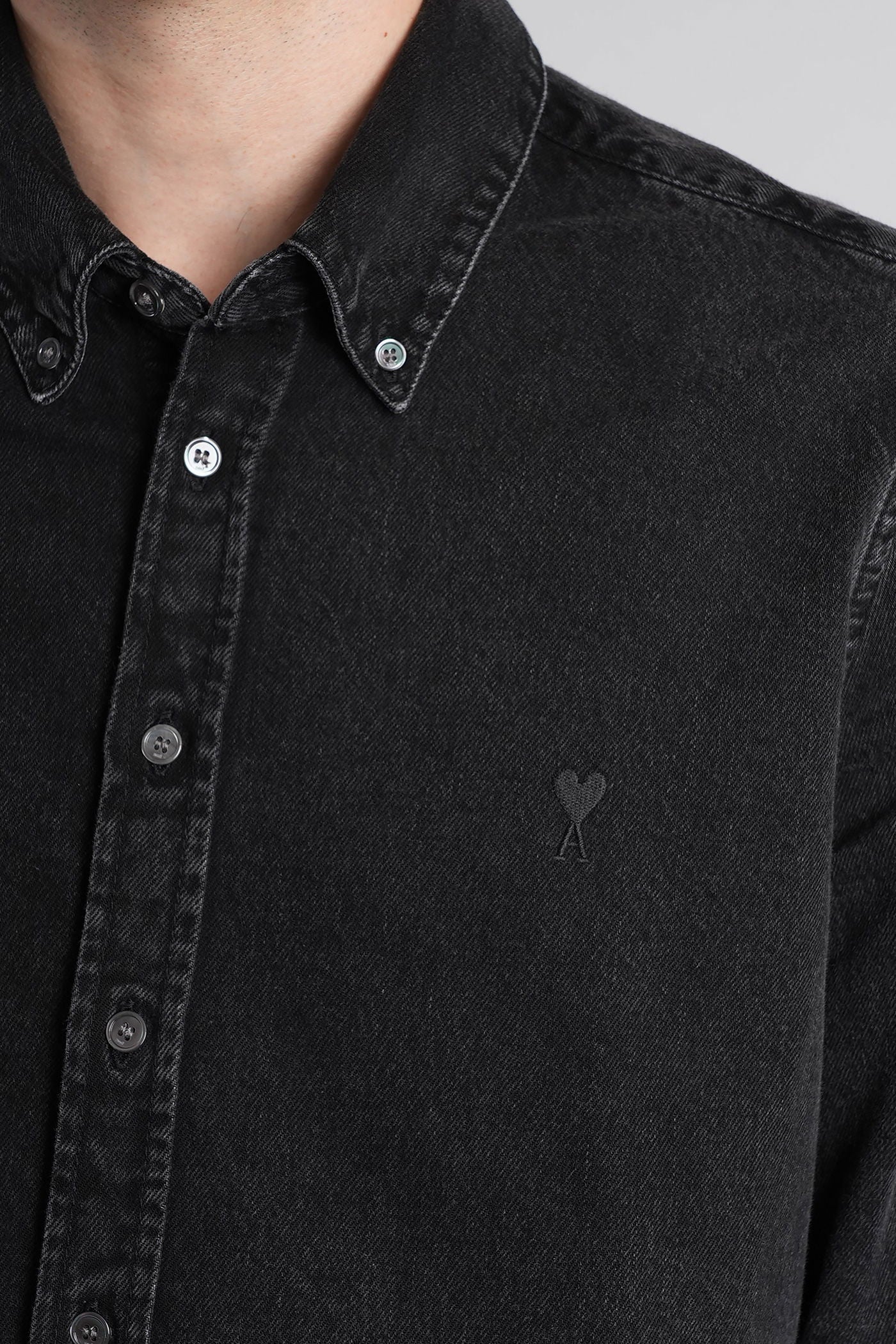 Shirt in black cotton - Image 5