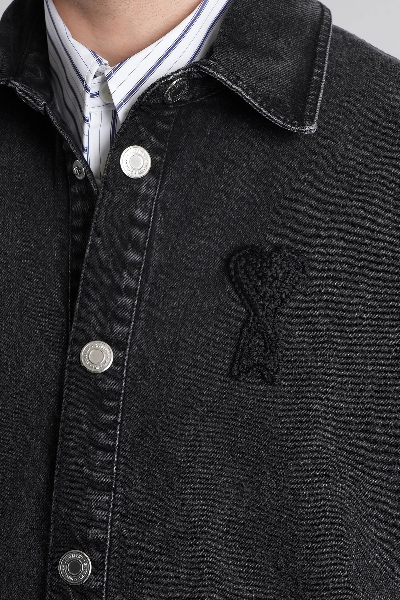 Shirt in black cotton - Image 5