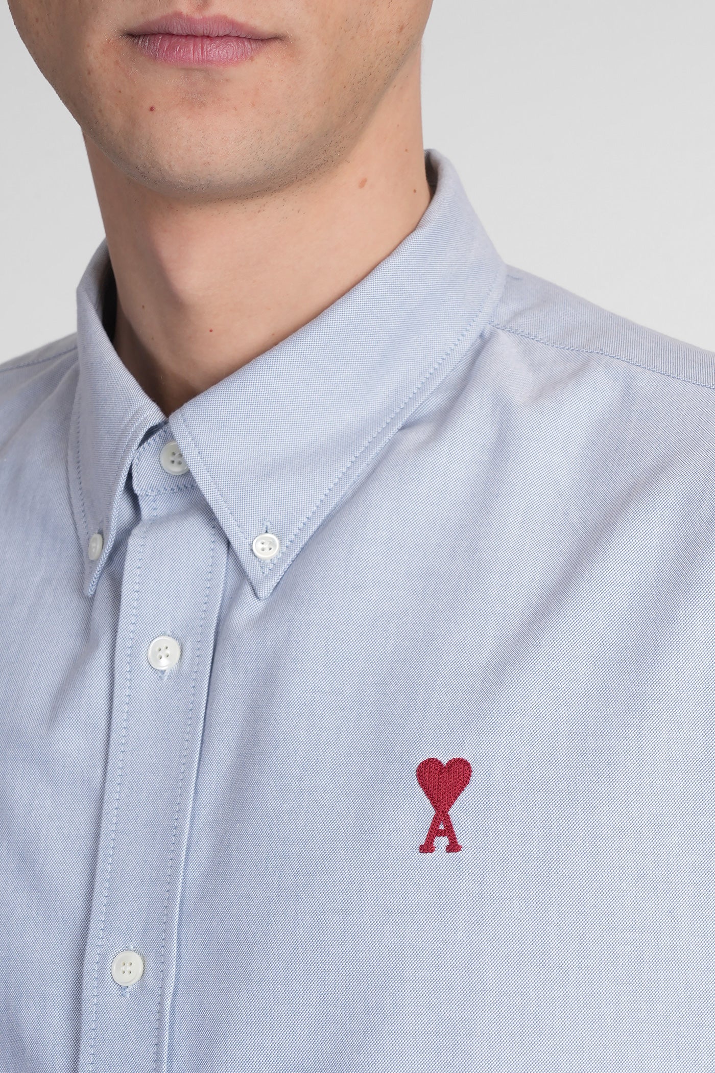 Shirt in blue cotton - Image 5