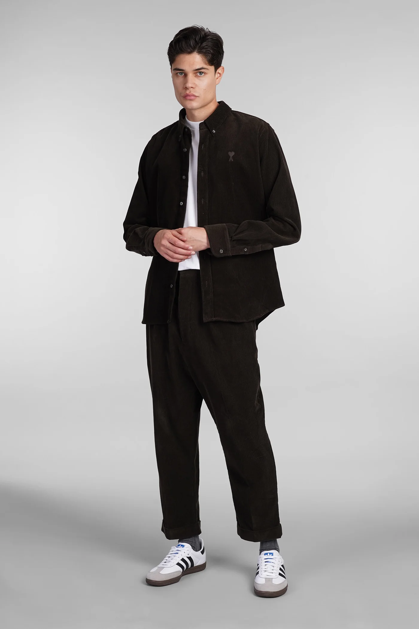 Shirt in green cotton - Image 2