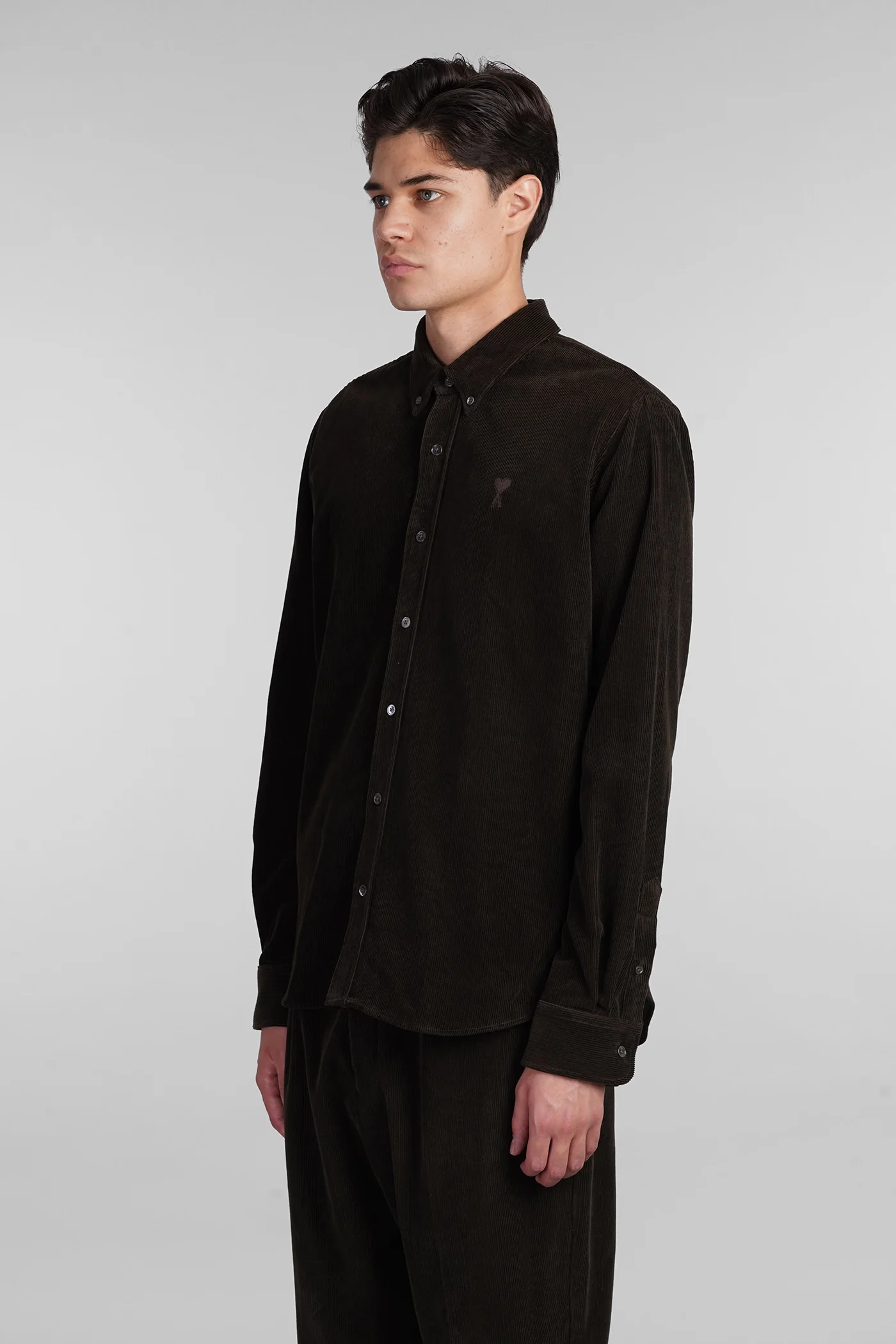Shirt in green cotton - Image 4