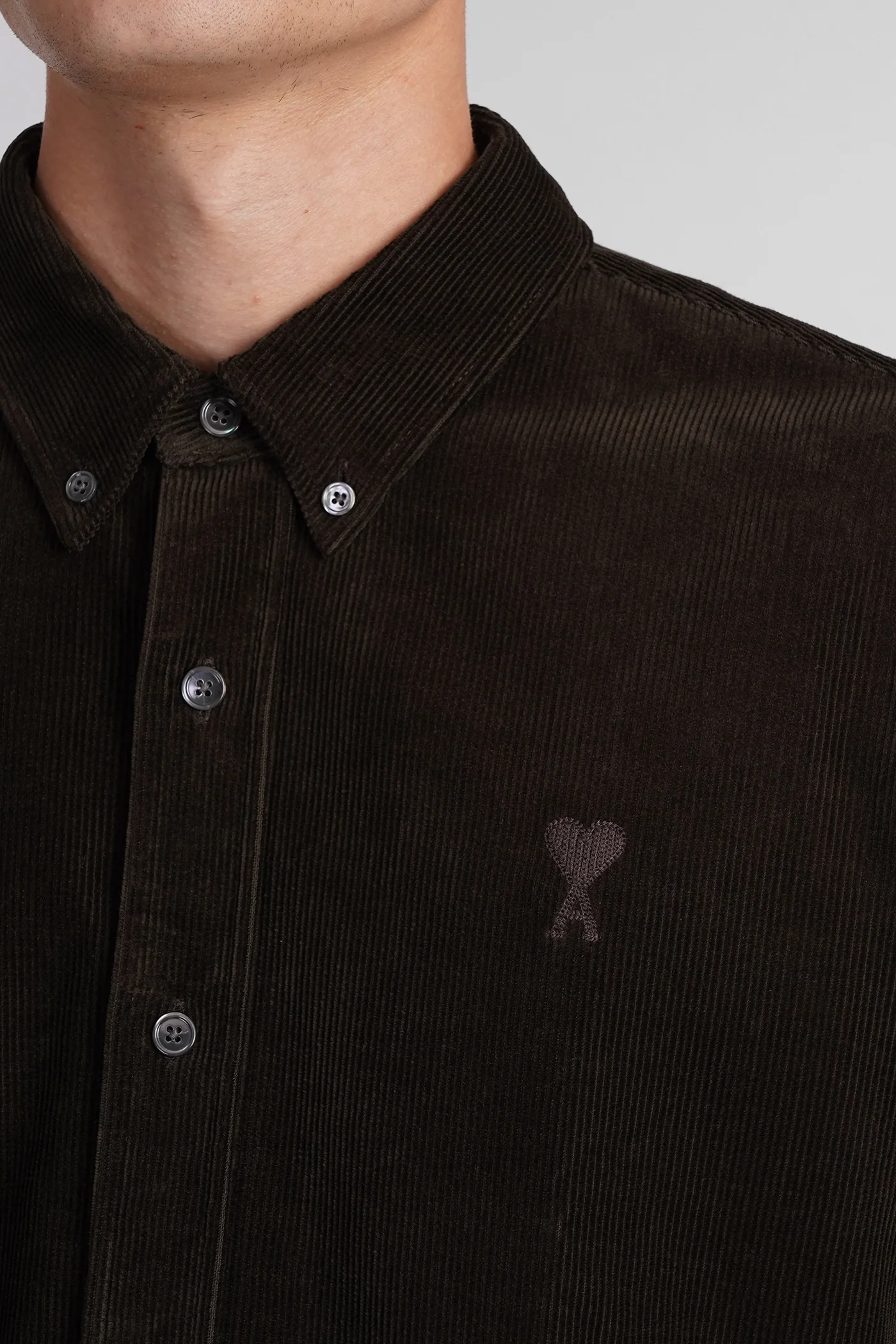 Shirt in green cotton - Image 5