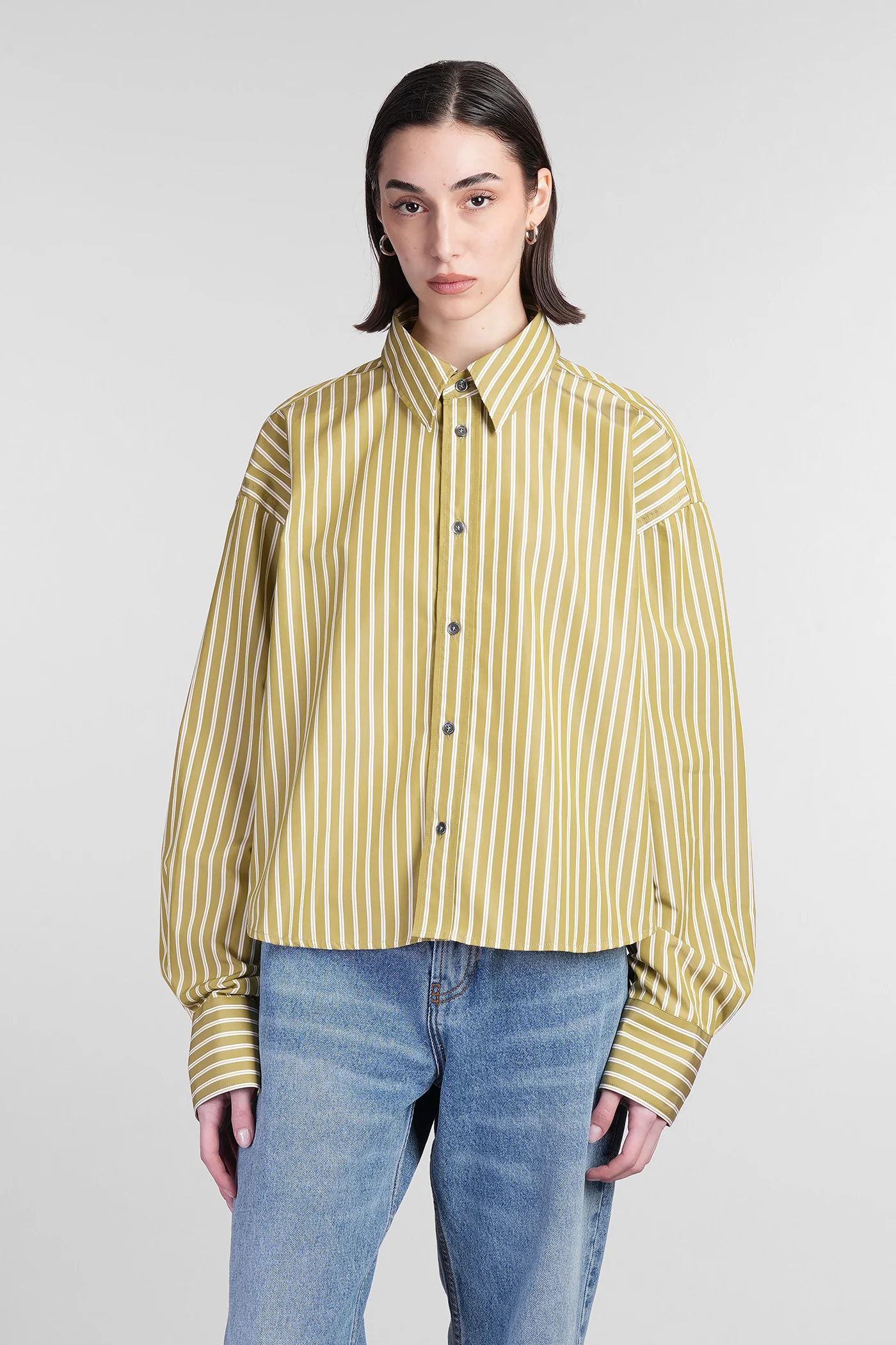 Shirt in green cotton