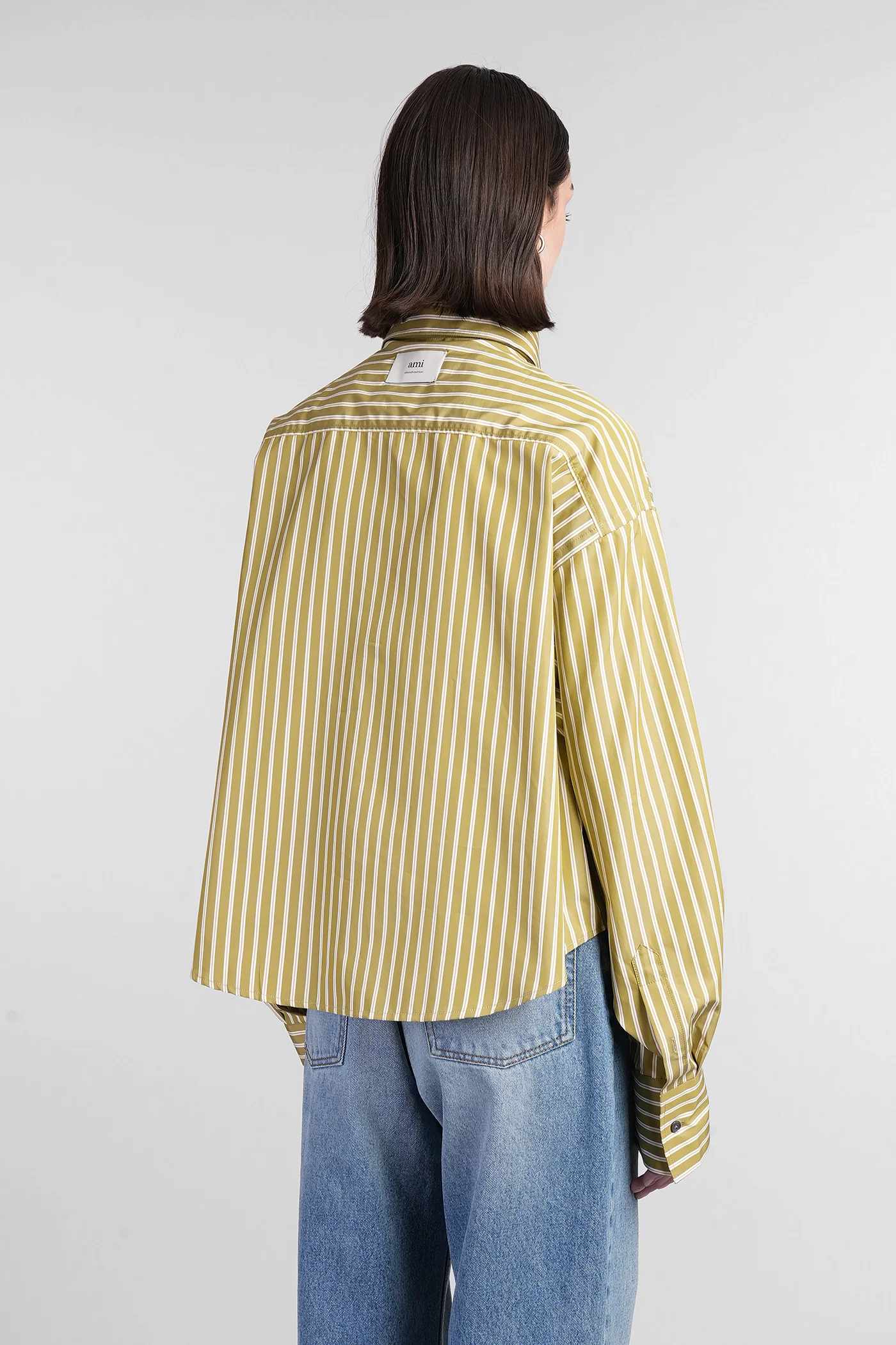 Shirt in green cotton - Image 3
