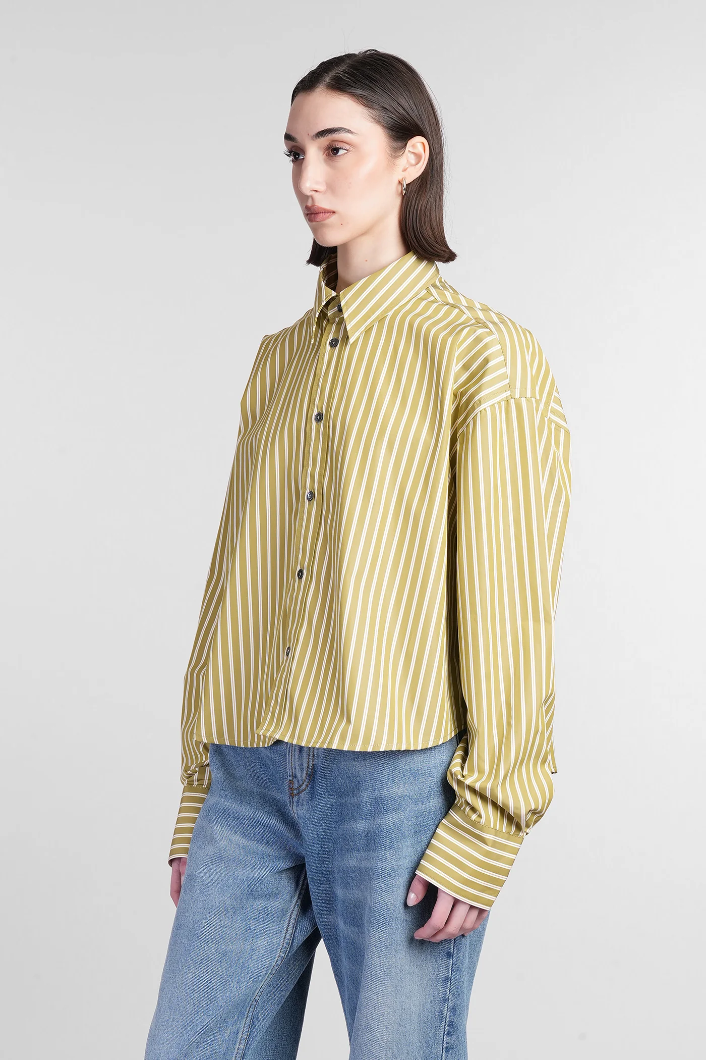 Shirt in green cotton - Image 4