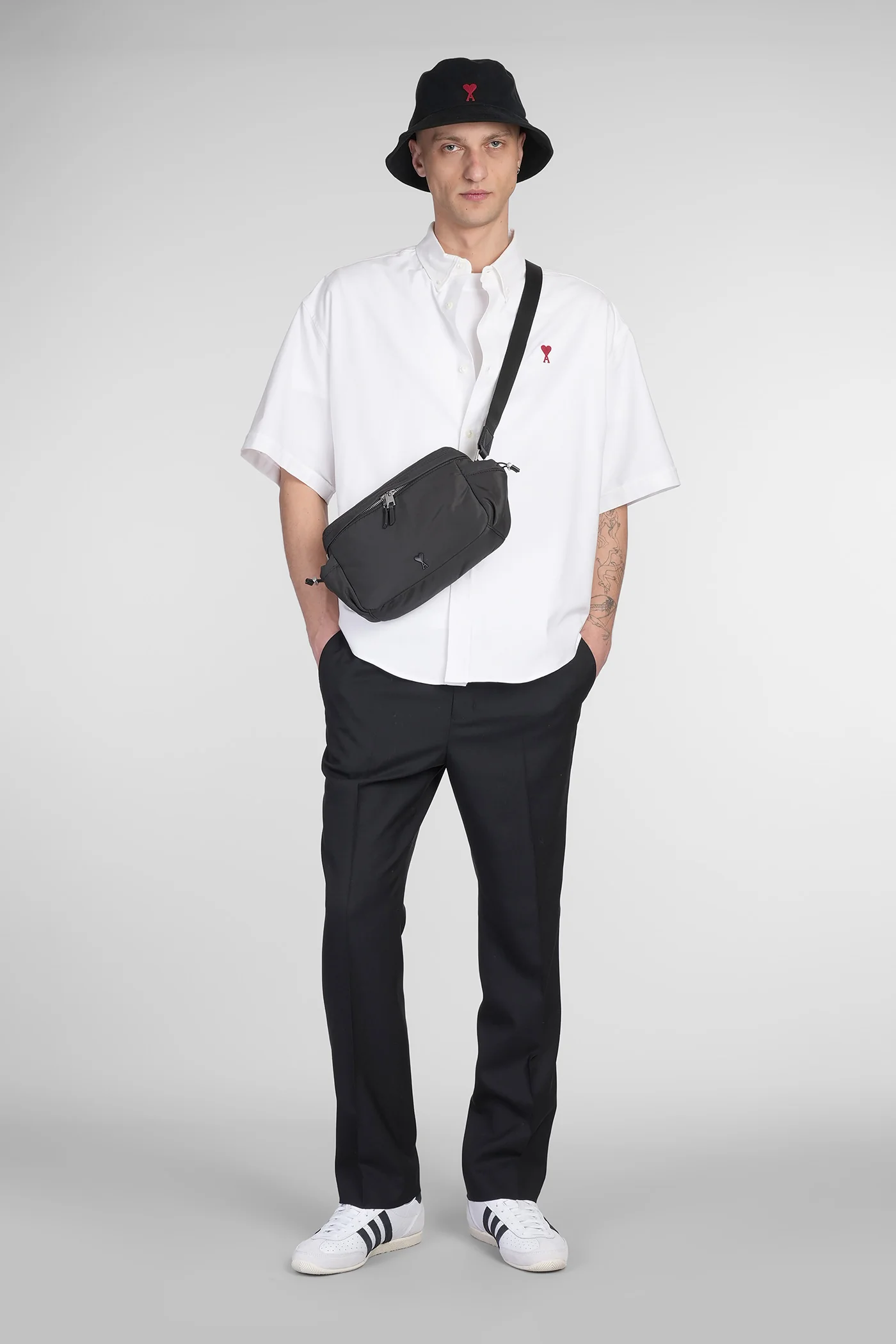 Shirt in white cotton - Image 2