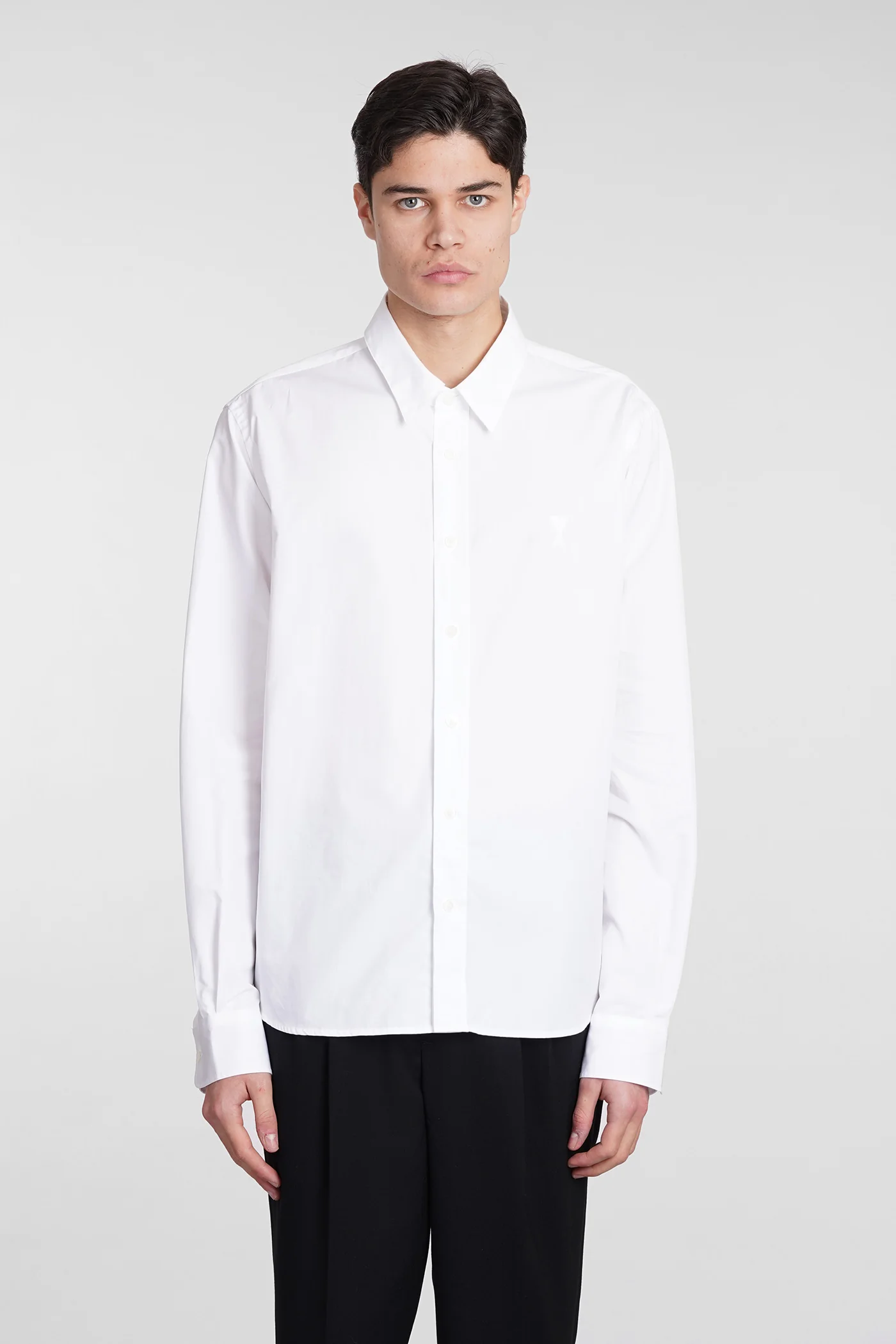 Shirt in white cotton