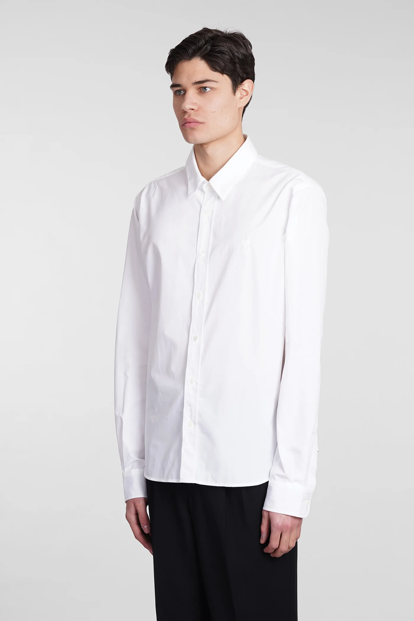 Shirt in white cotton - Image 4