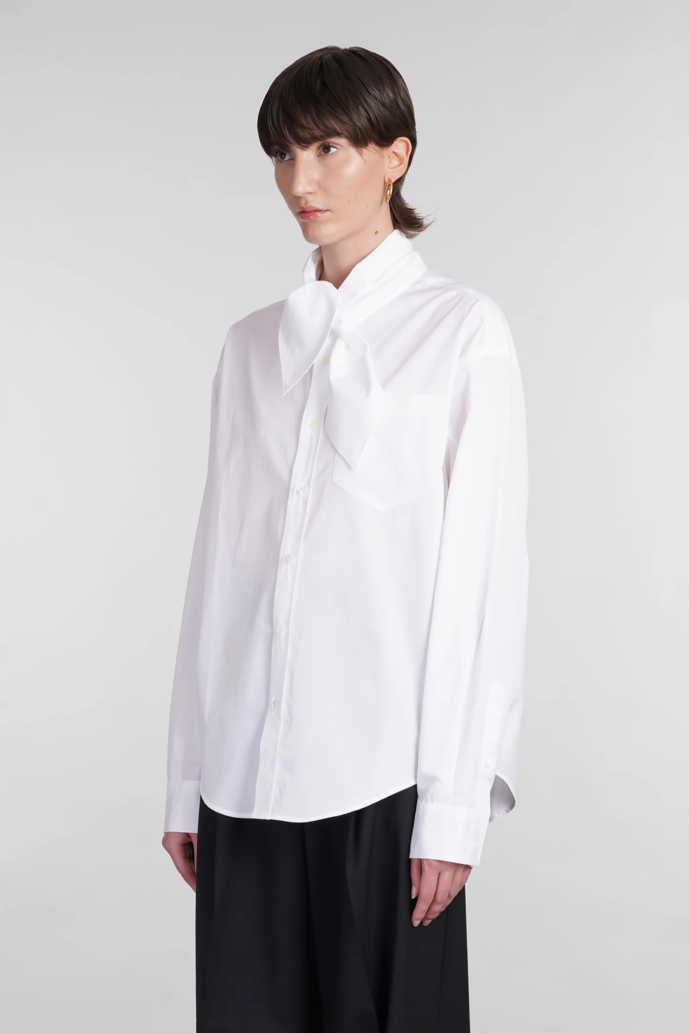 Shirt in white cotton - Image 4