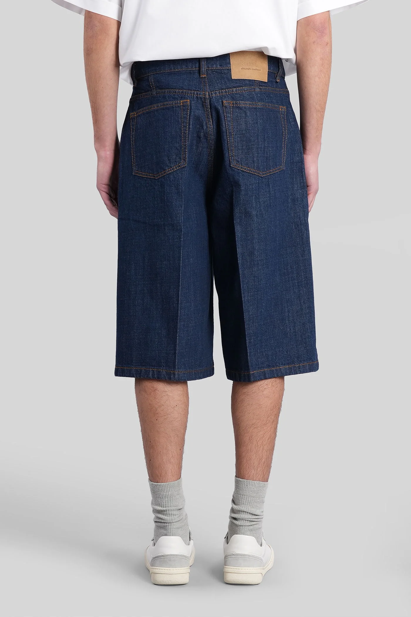 Shorts in blue cotton - Image 3
