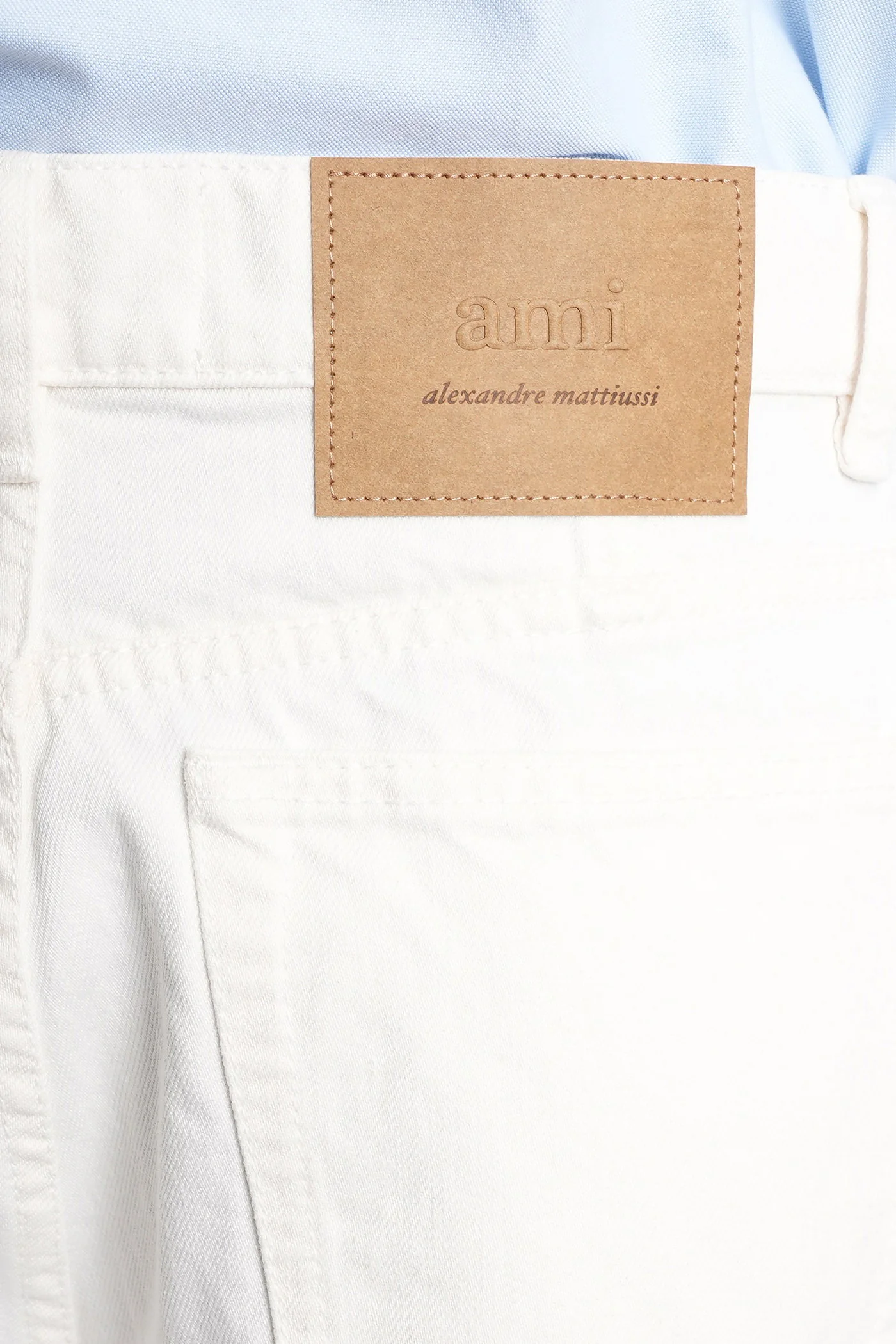 Shorts in white cotton - Image 5