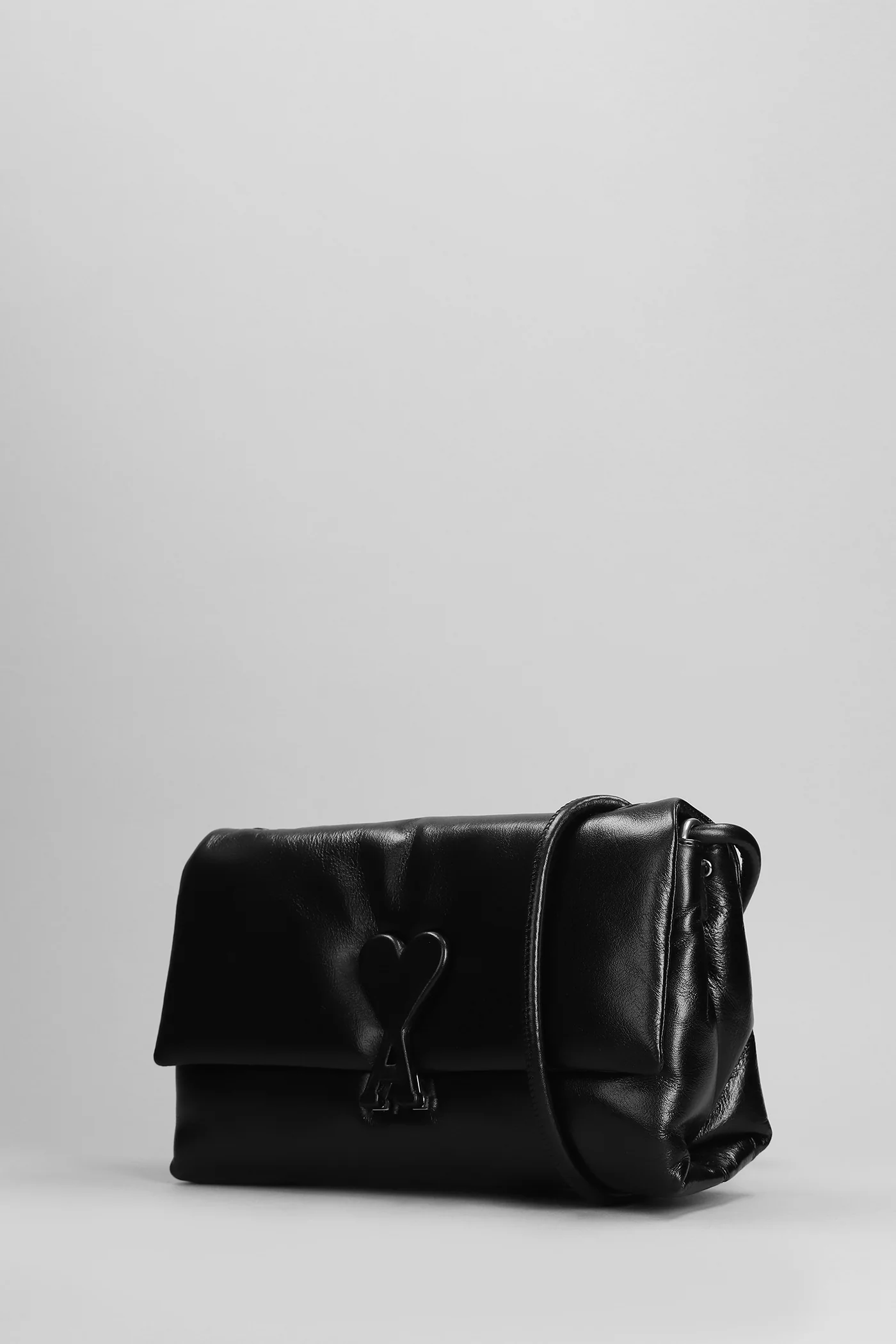 Shoulder bag in black leather - Image 2