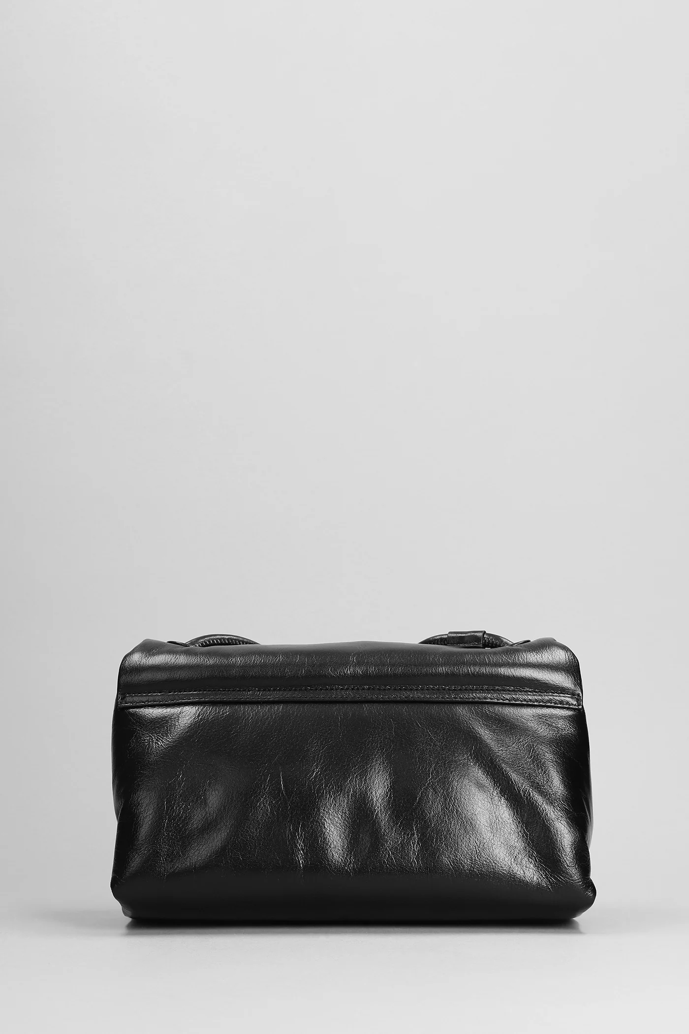 Shoulder bag in black leather - Image 3
