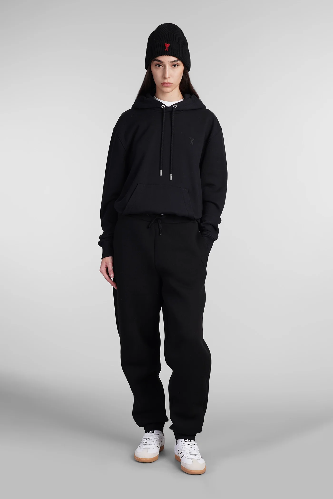 Sweatshirt in black cotton - Image 2