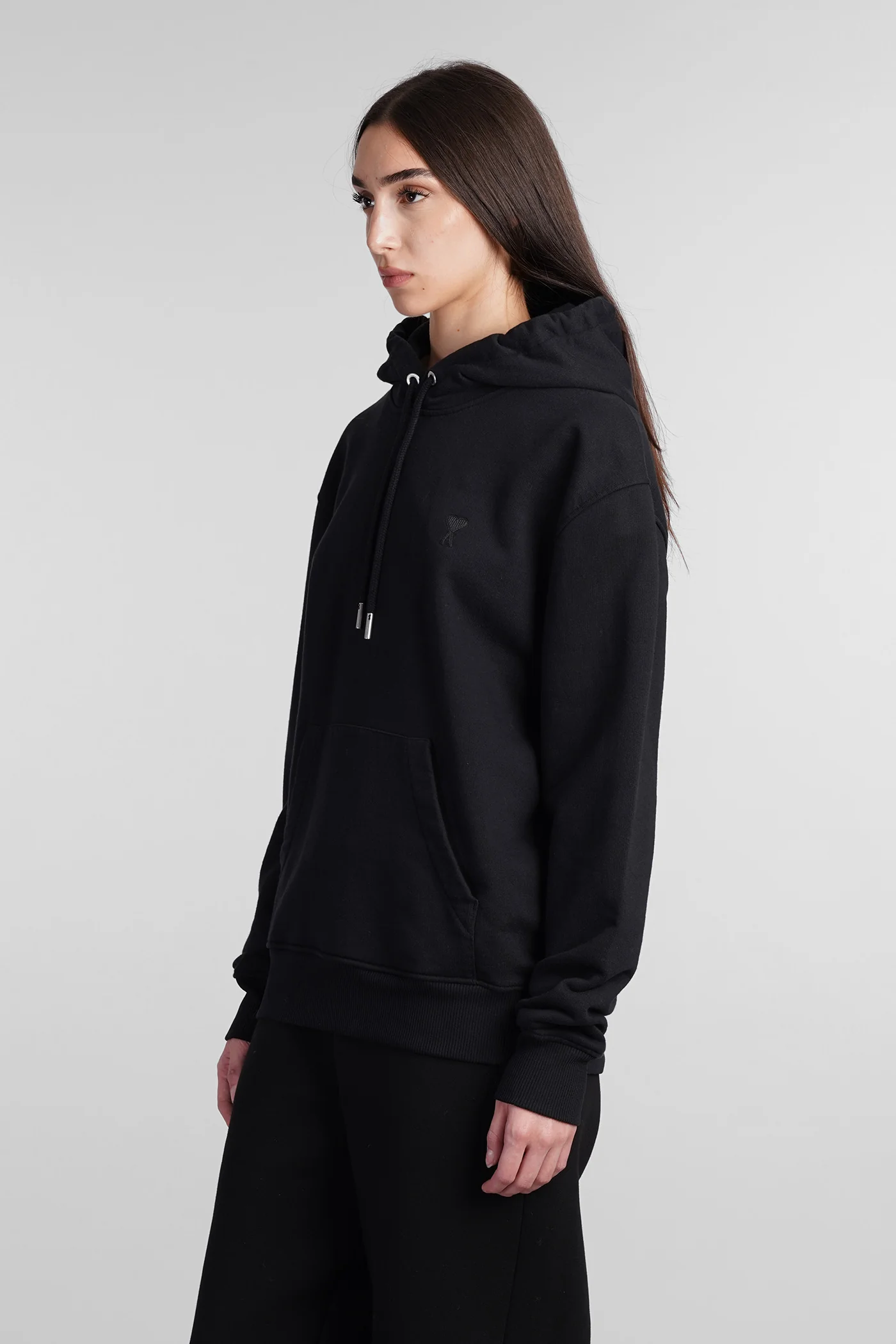 Sweatshirt in black cotton - Image 4