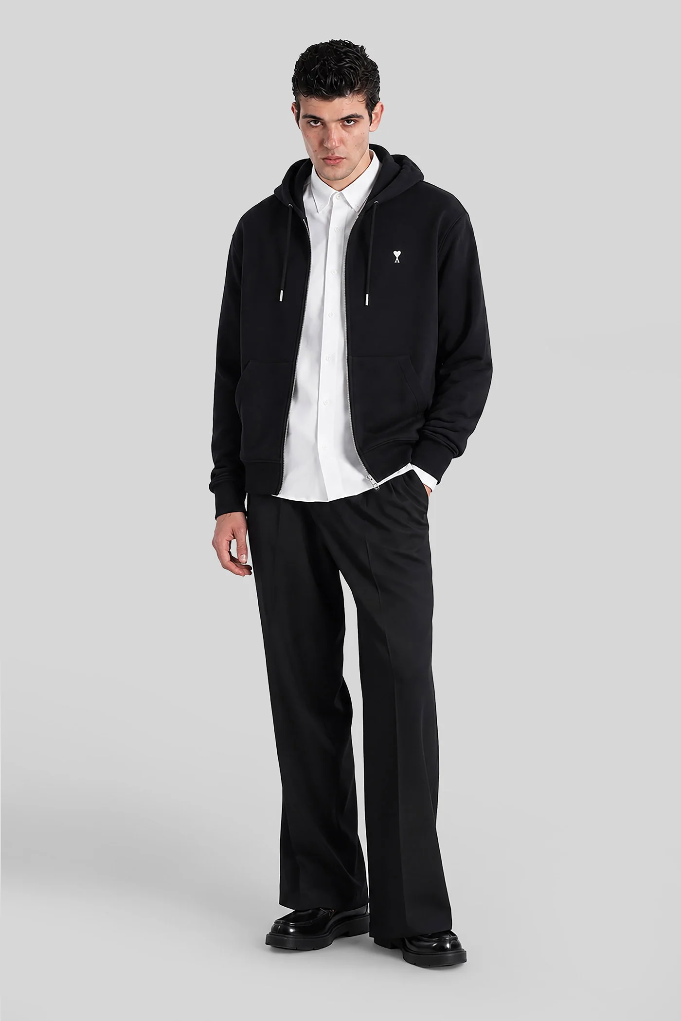Sweatshirt in black cotton - Image 2