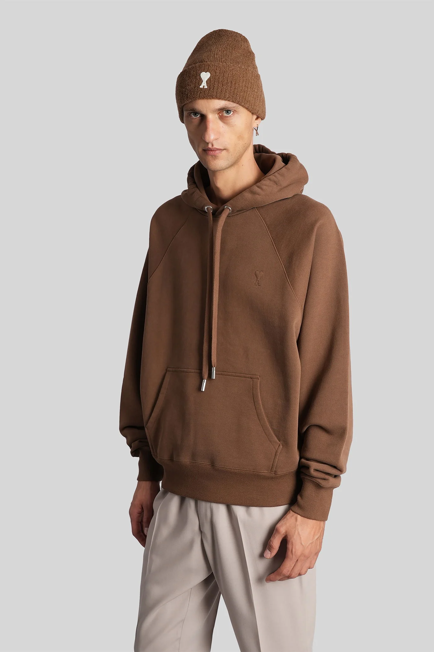 Sweatshirt in brown cotton - Image 4