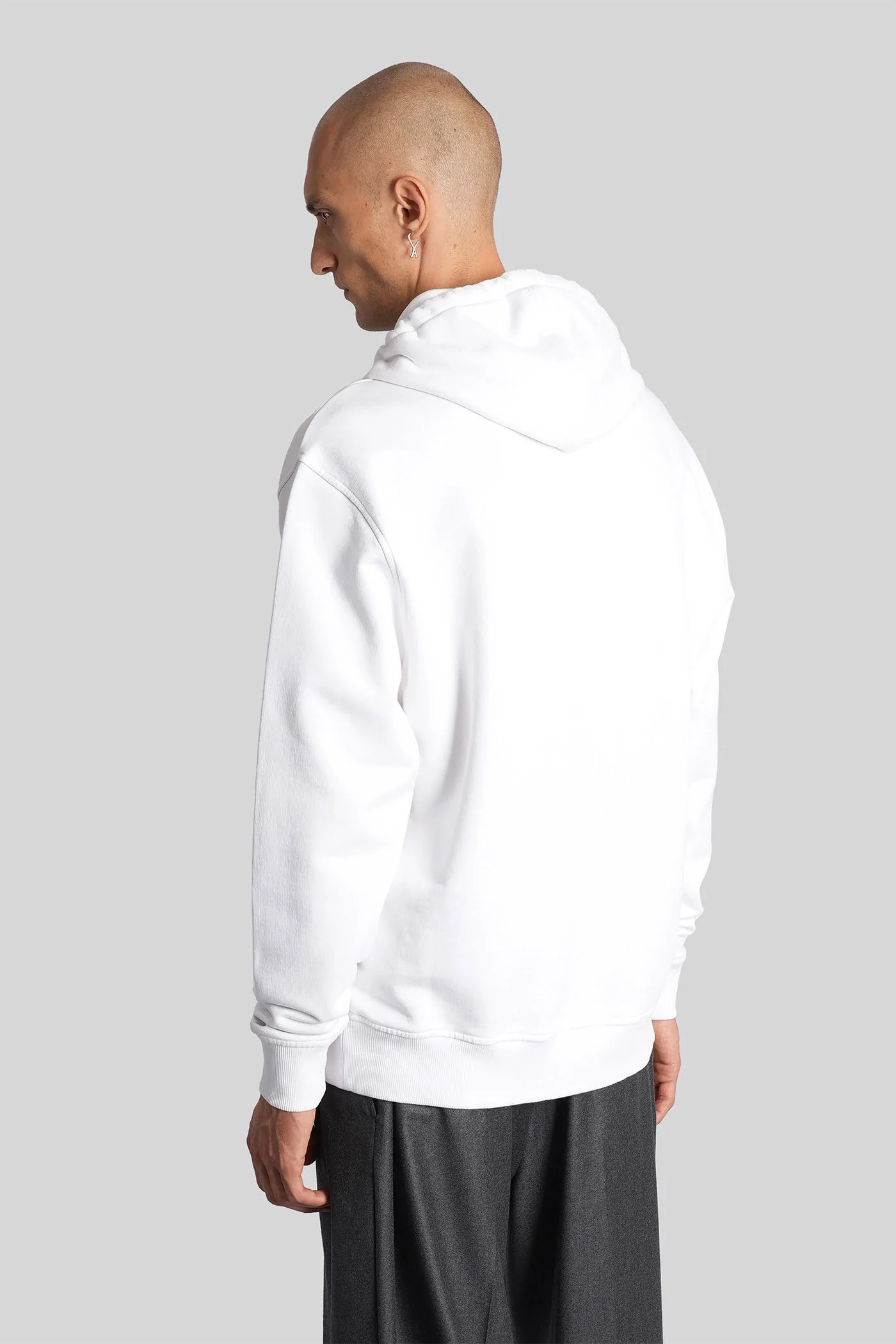 Sweatshirt in white cotton - Image 3
