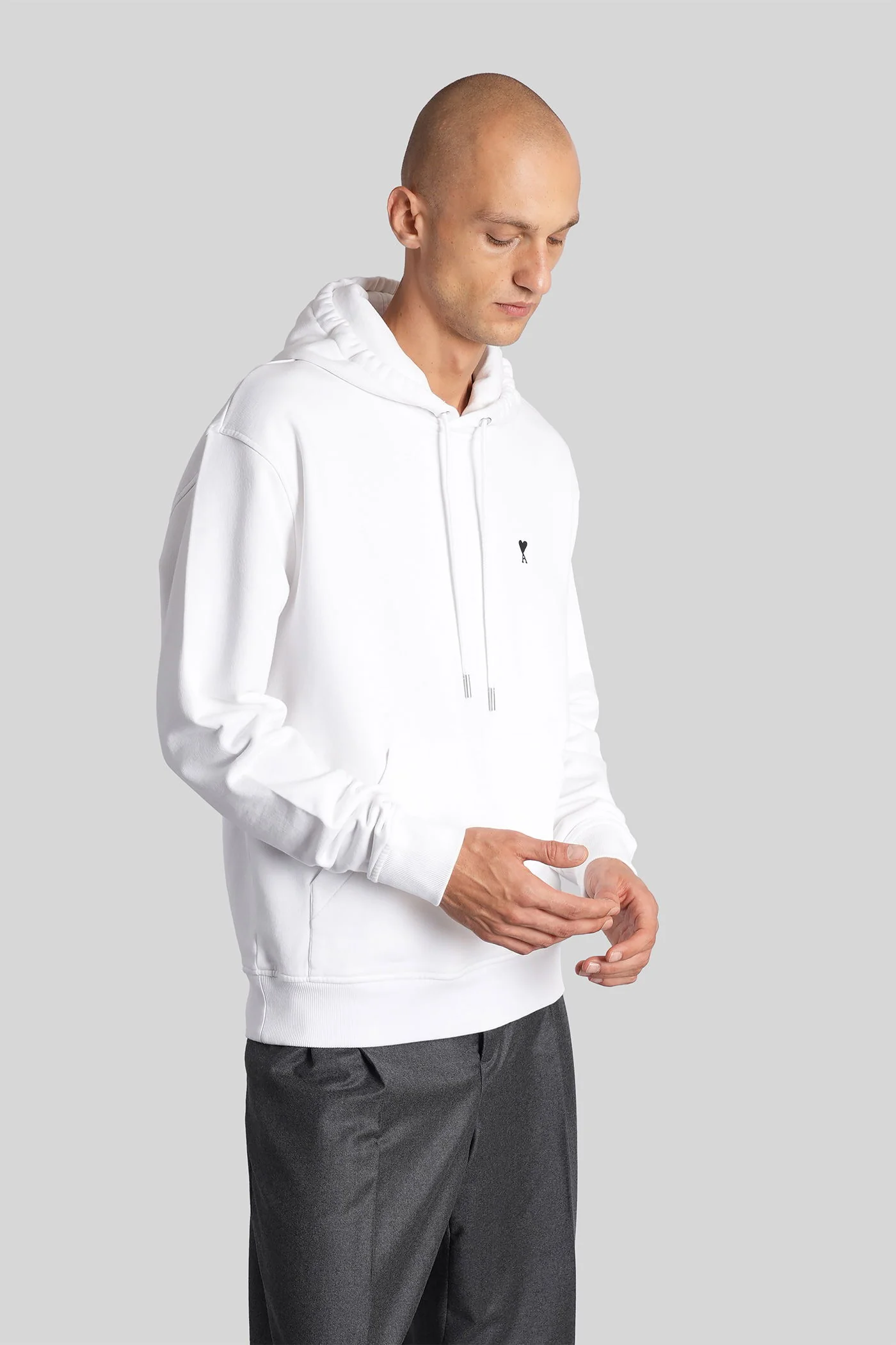 Sweatshirt in white cotton - Image 4