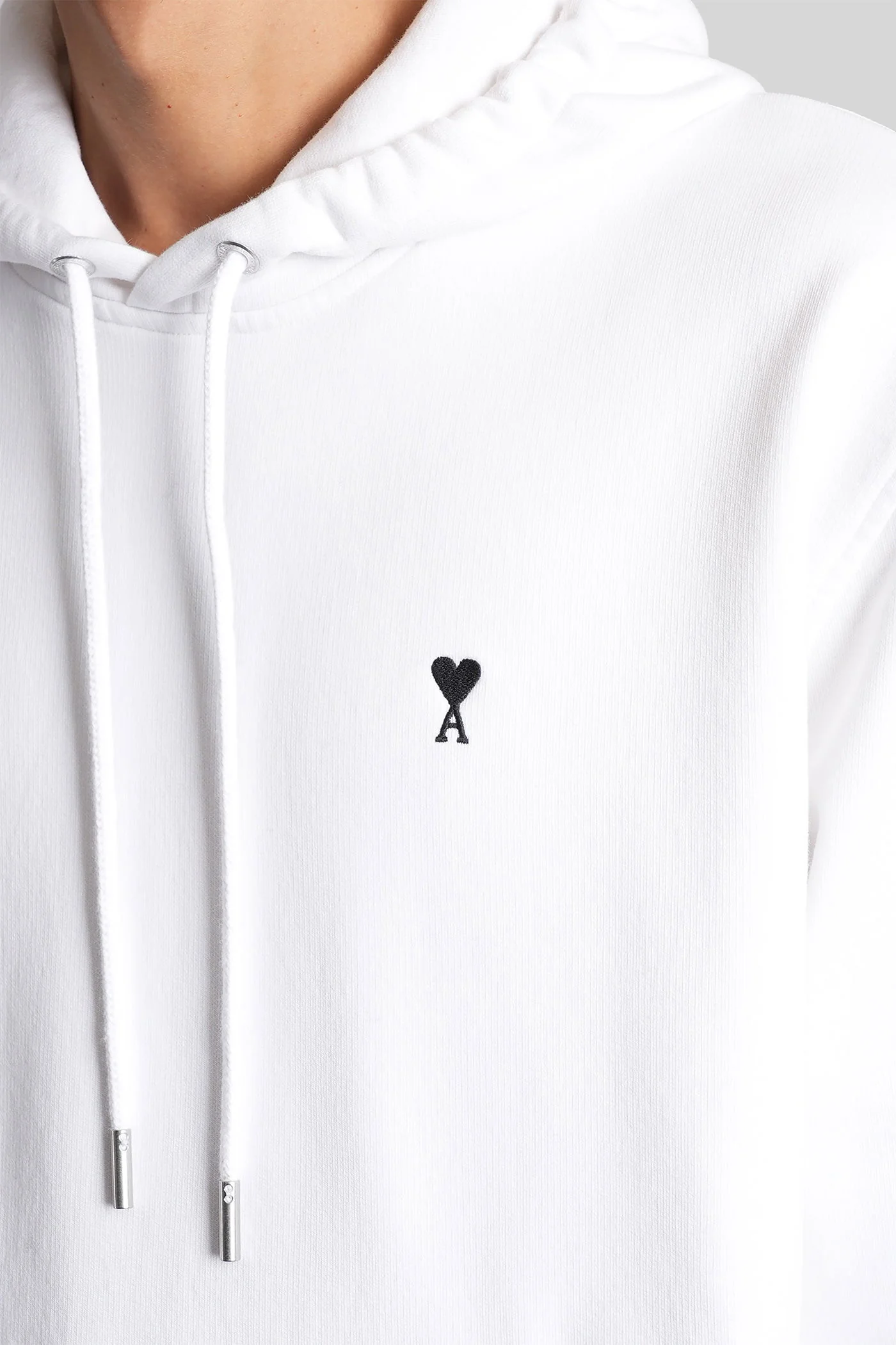 Sweatshirt in white cotton - Image 5