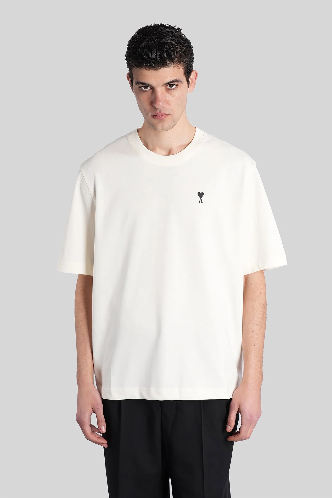 T-Shirt in beige cotton