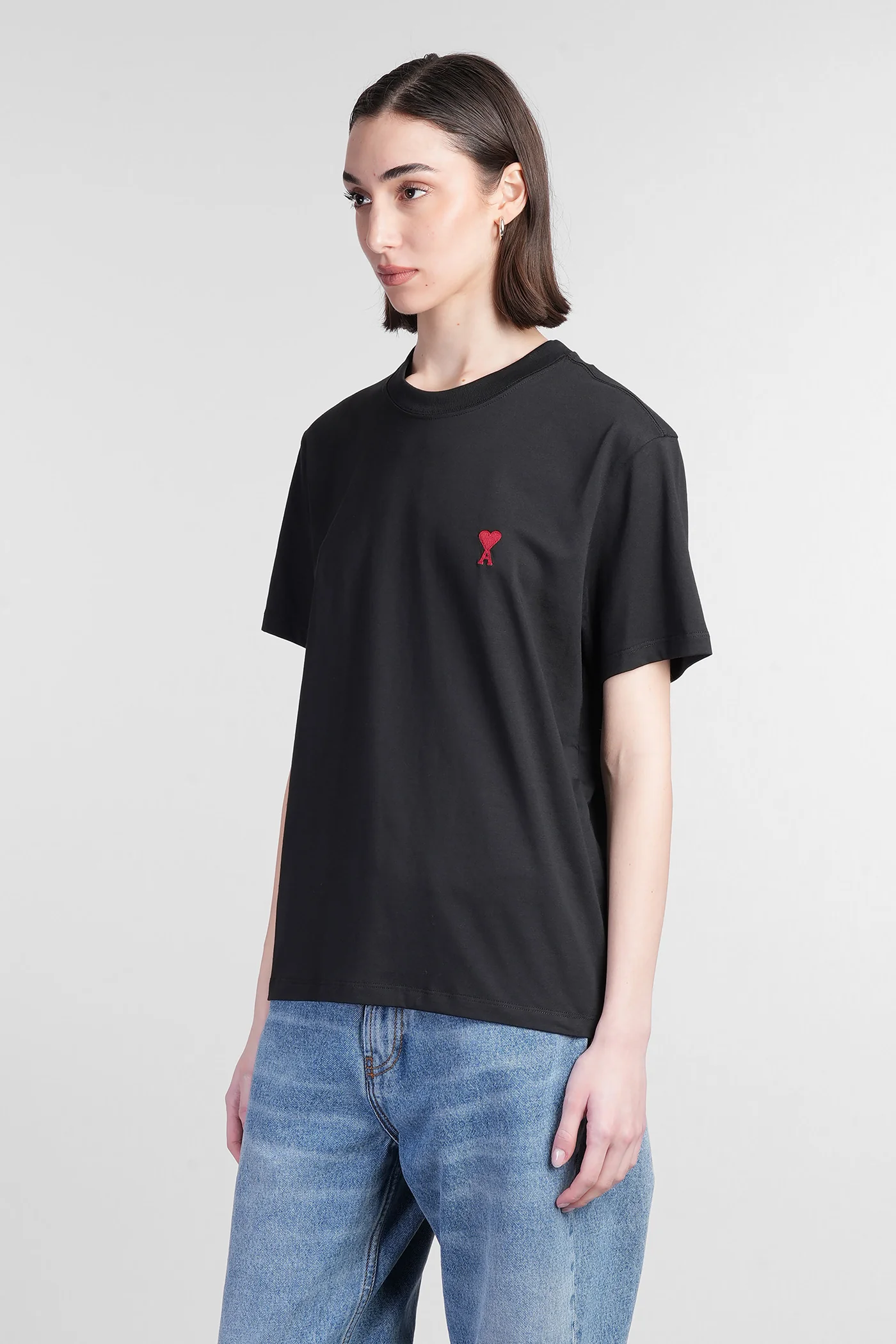T-Shirt in black cotton - Image 4