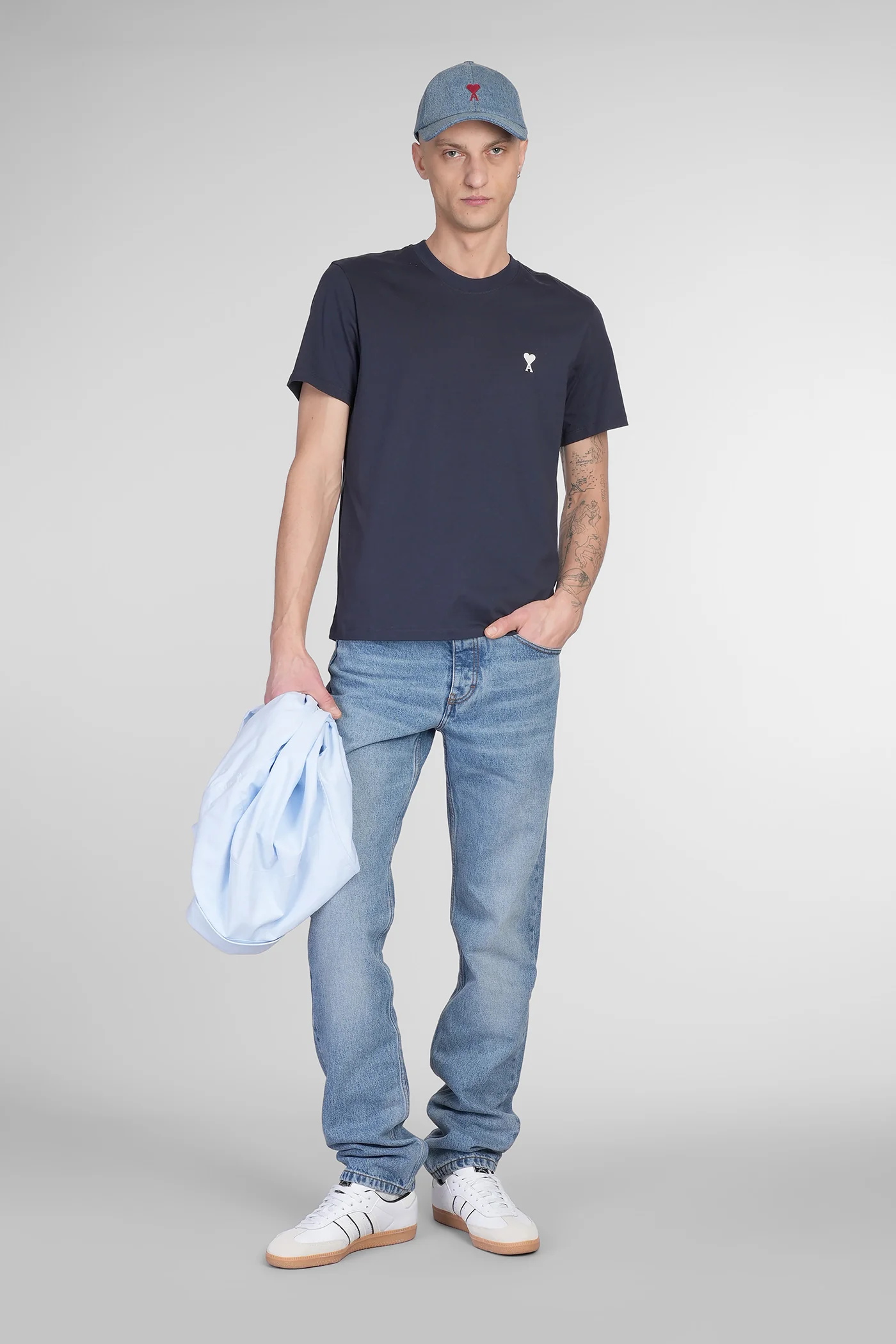 T-Shirt in blue cotton - Image 2
