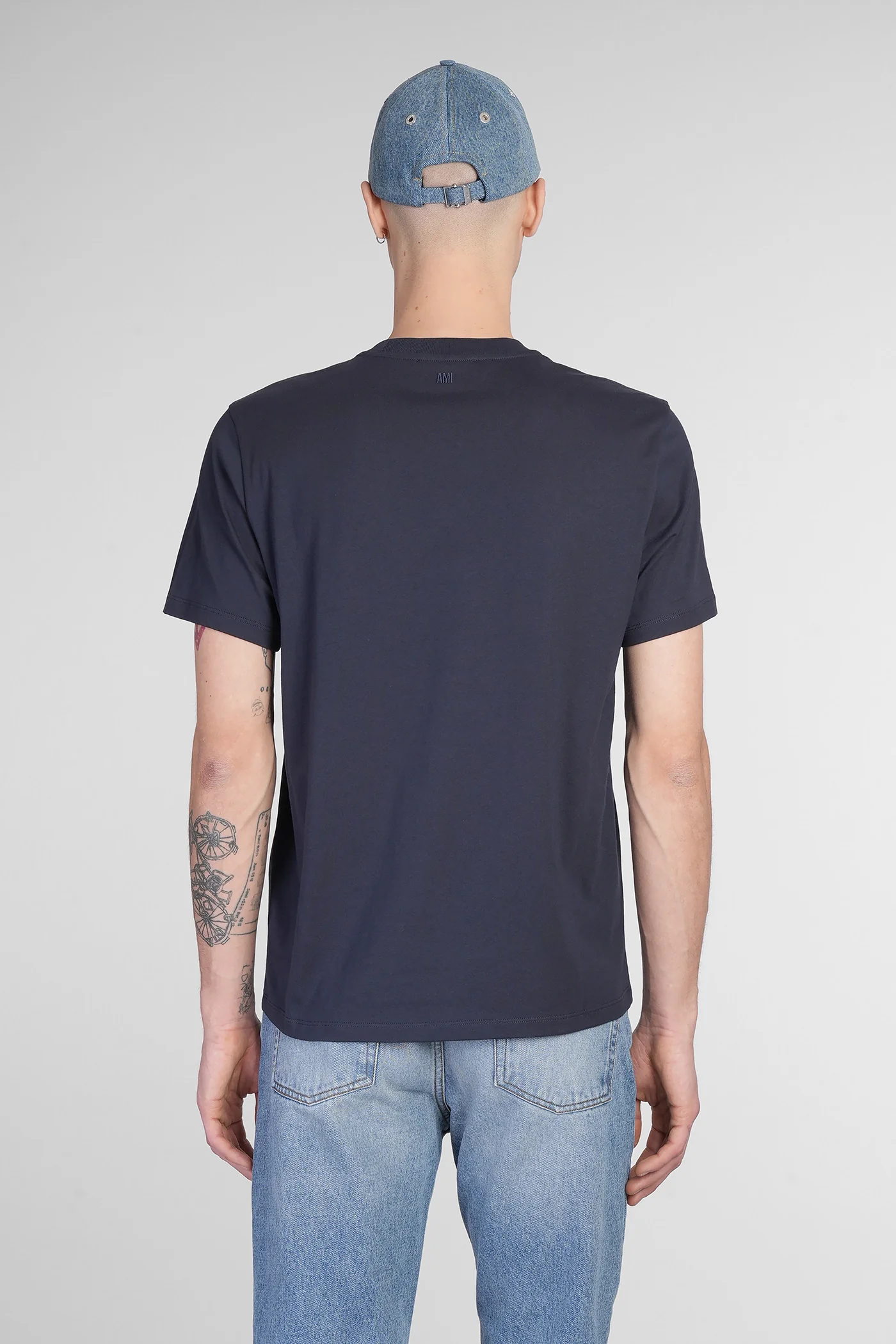 T-Shirt in blue cotton - Image 3