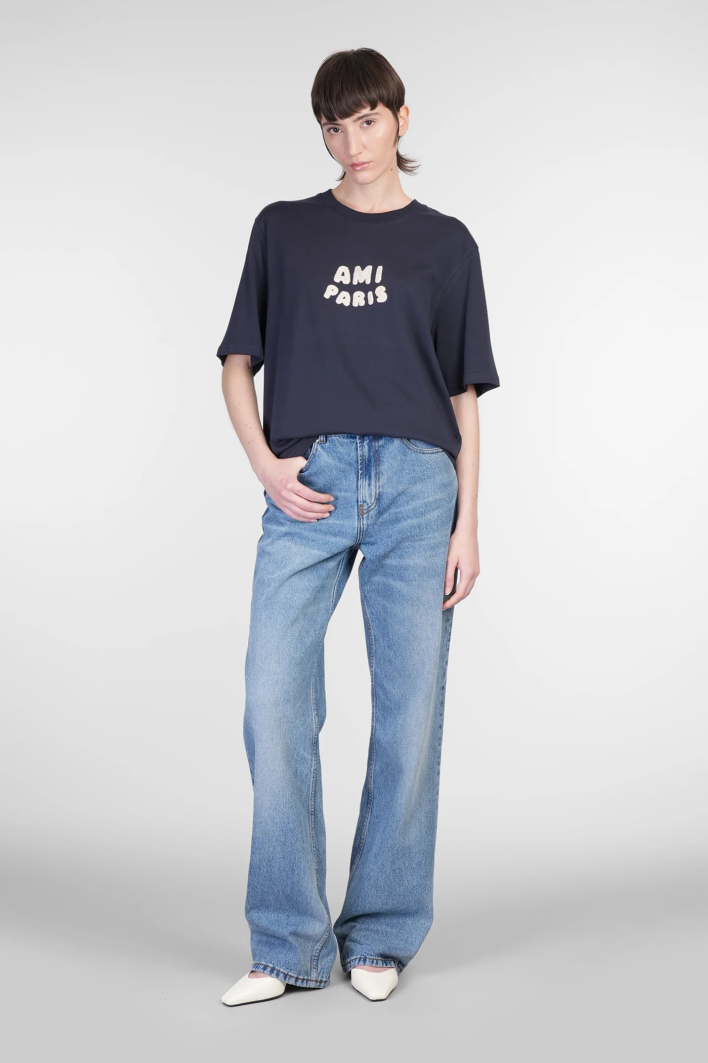 T-Shirt in blue cotton - Image 2