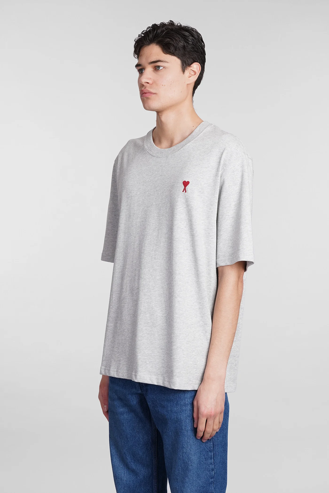 T-Shirt in grey cotton - Image 4