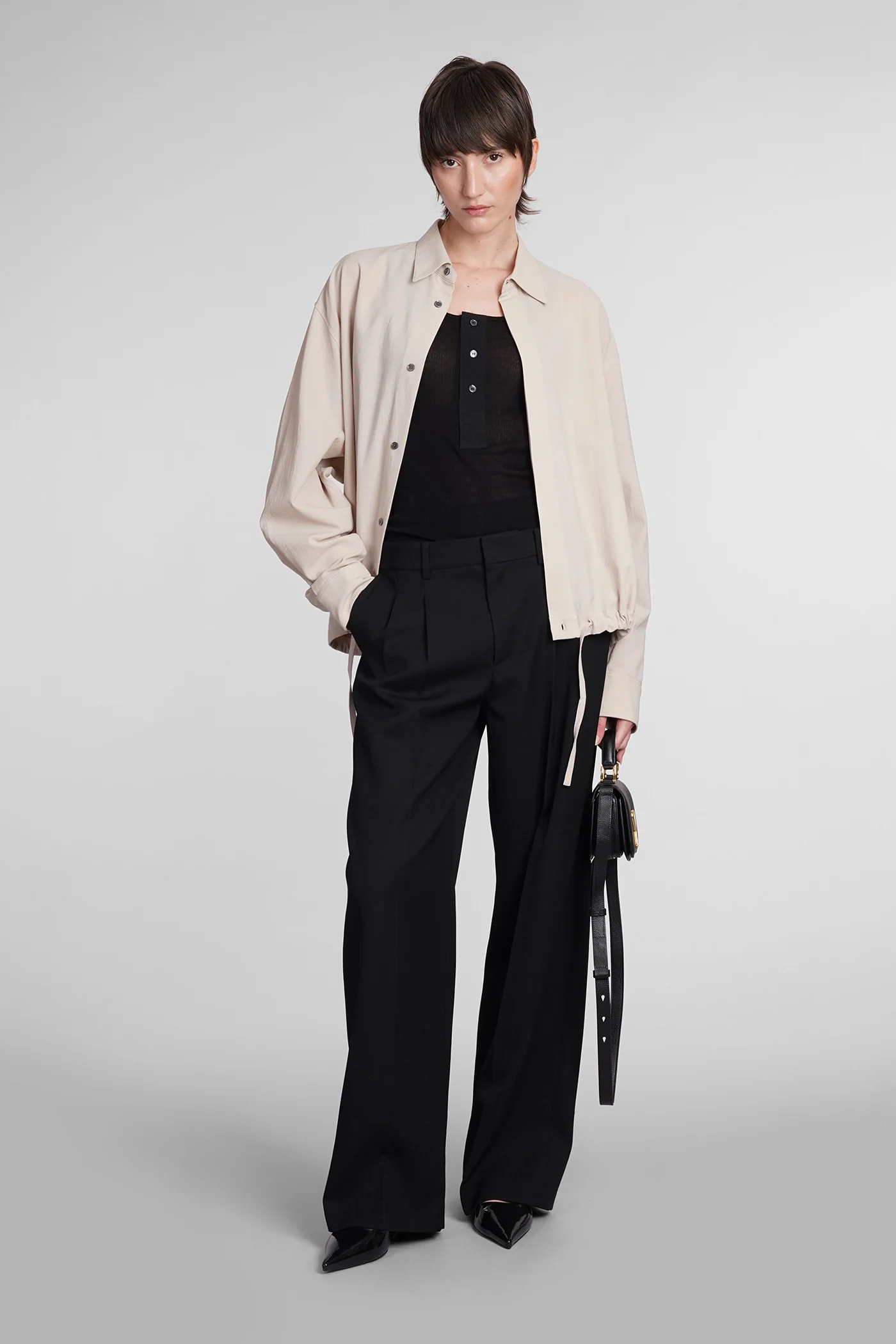Topwear in black cotton - Image 2