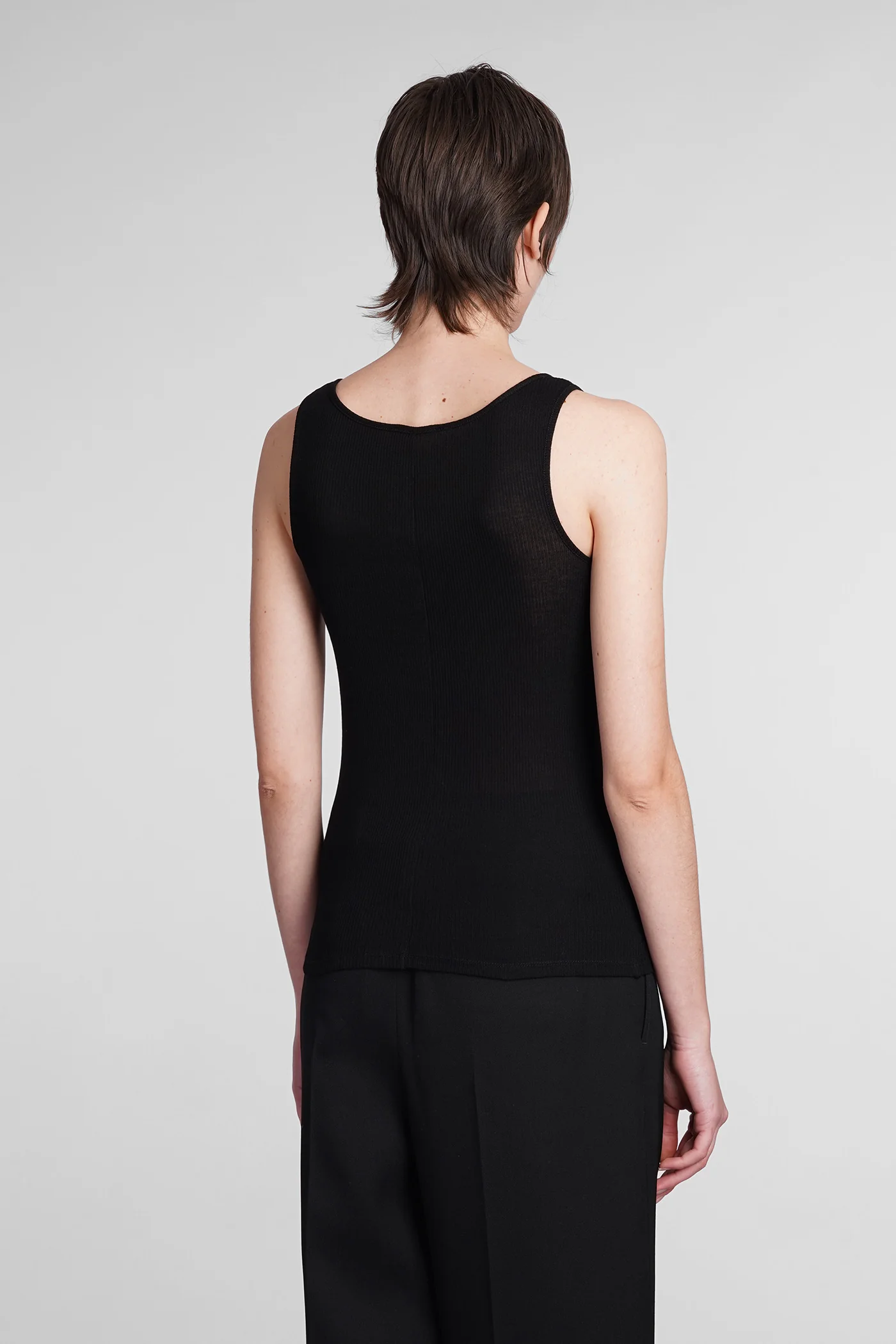Topwear in black cotton - Image 3