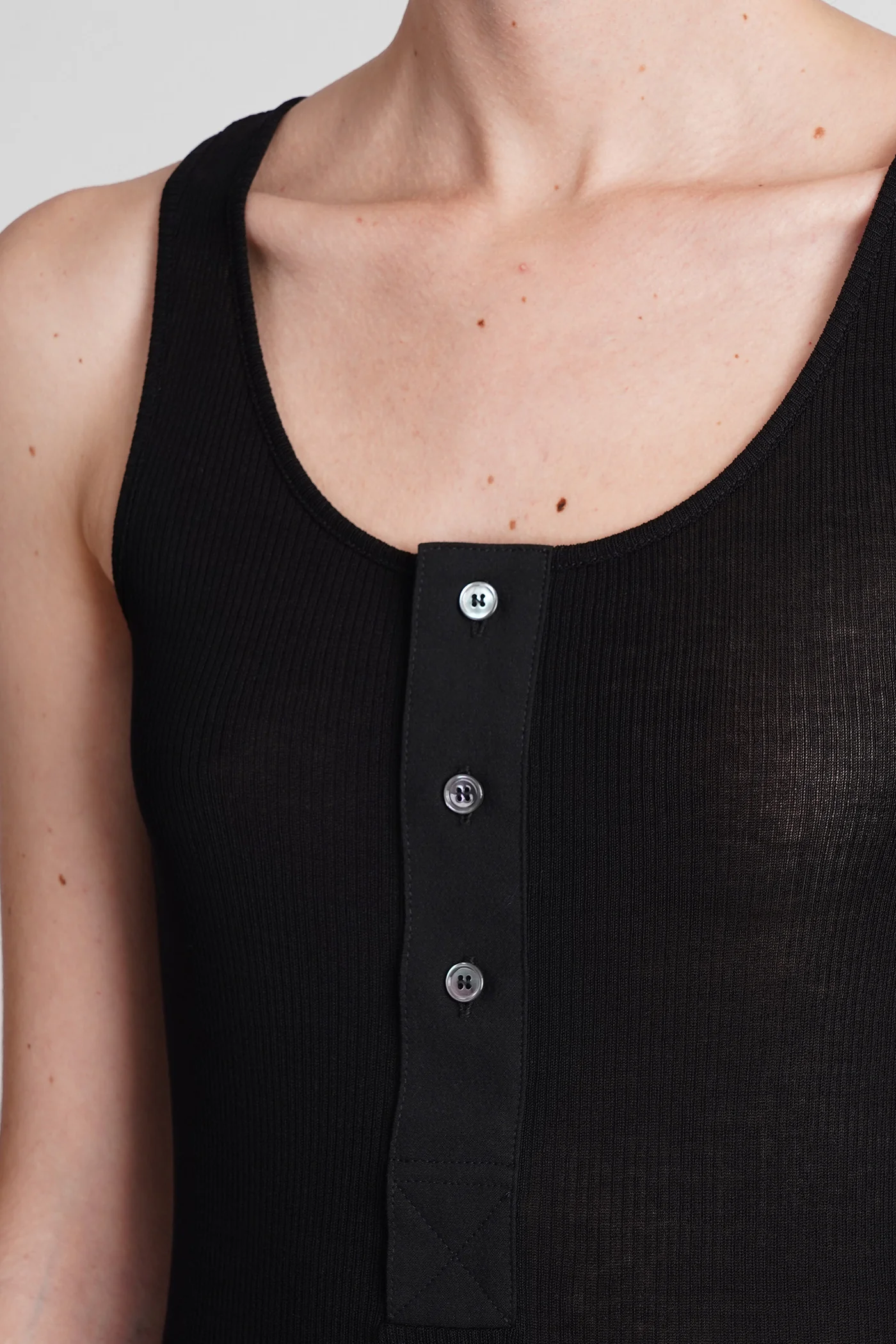 Topwear in black cotton - Image 5