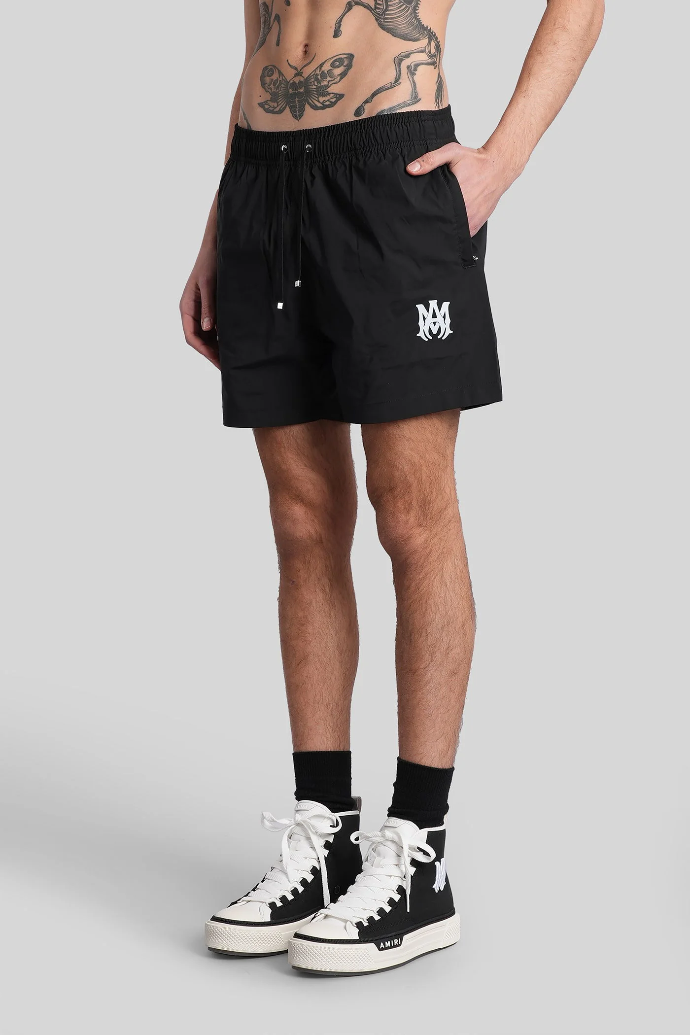 Beachwear in black polyester - Image 4