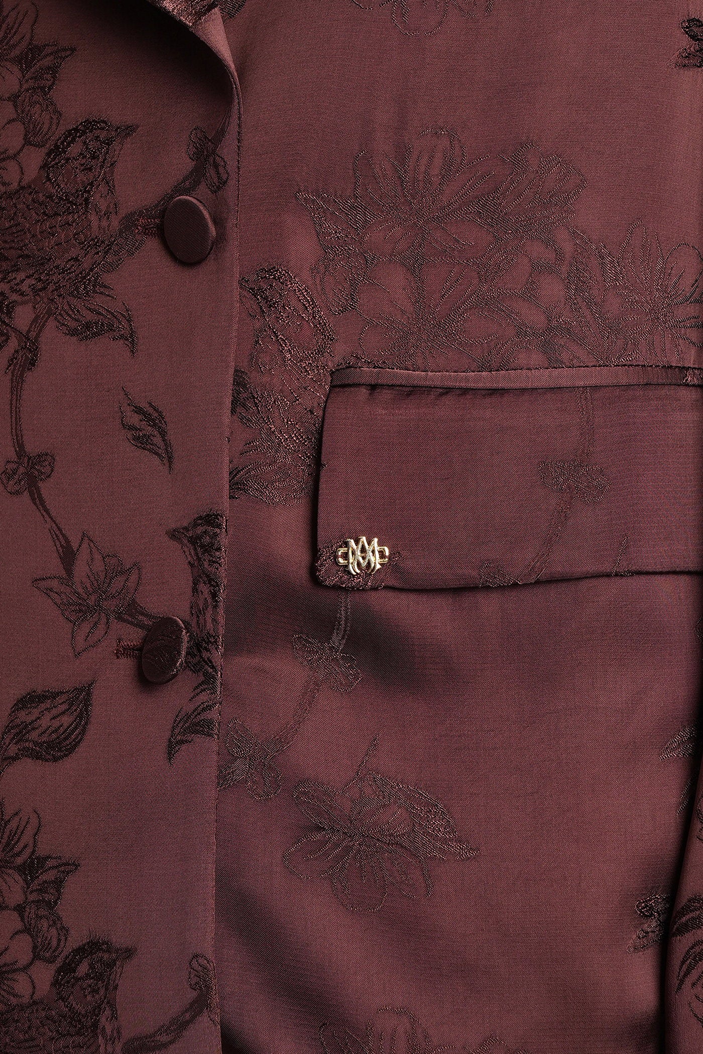 Blazer in bordeaux viscose - Image 5