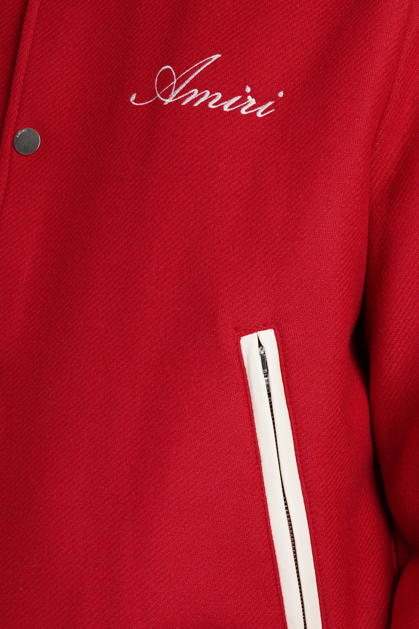 Bomber Jacket in red wool - Image 5