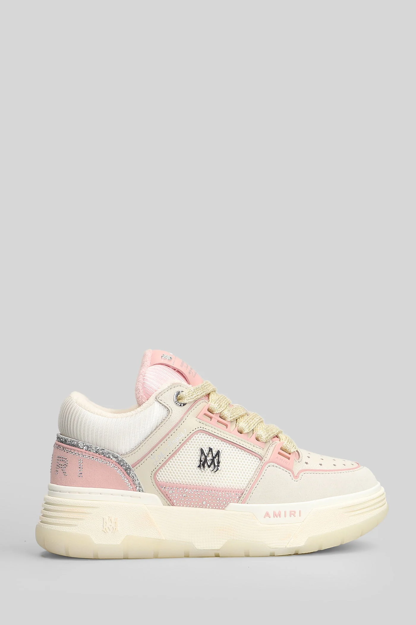 Crystal ma-1 Sneakers in beige leather