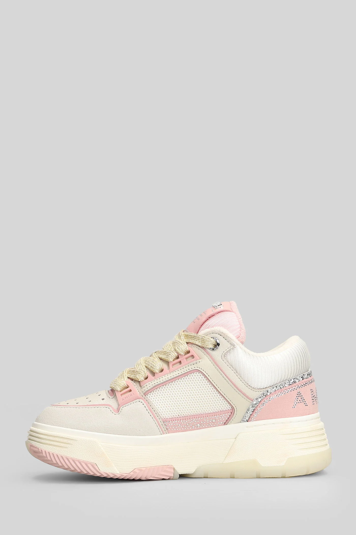 Crystal ma-1 Sneakers in beige leather - Image 3