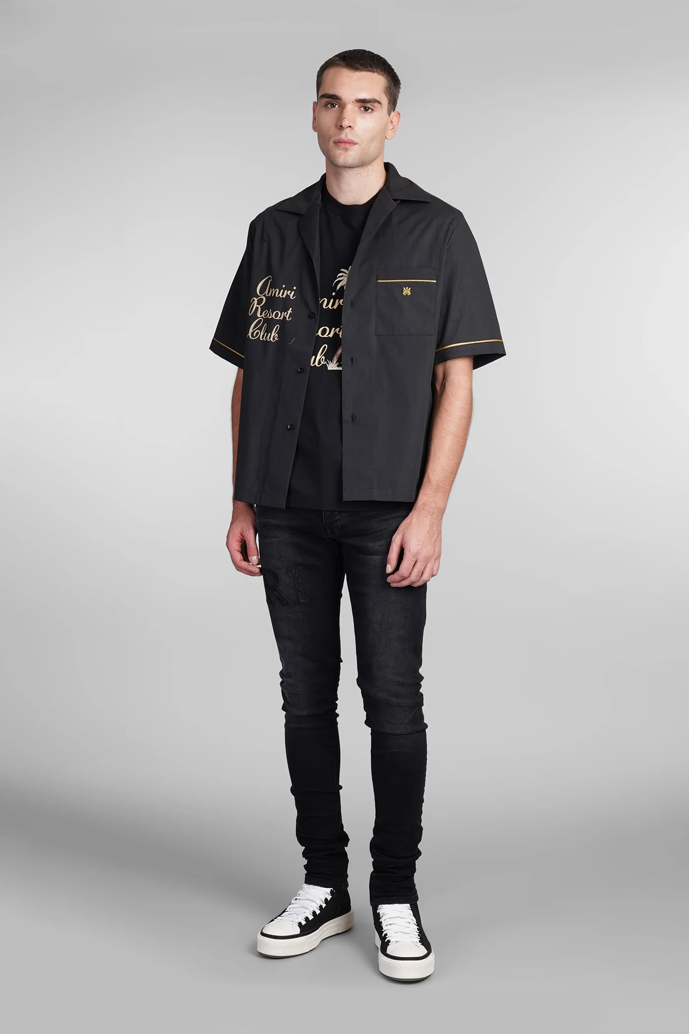 Jeans in black cotton - Image 2