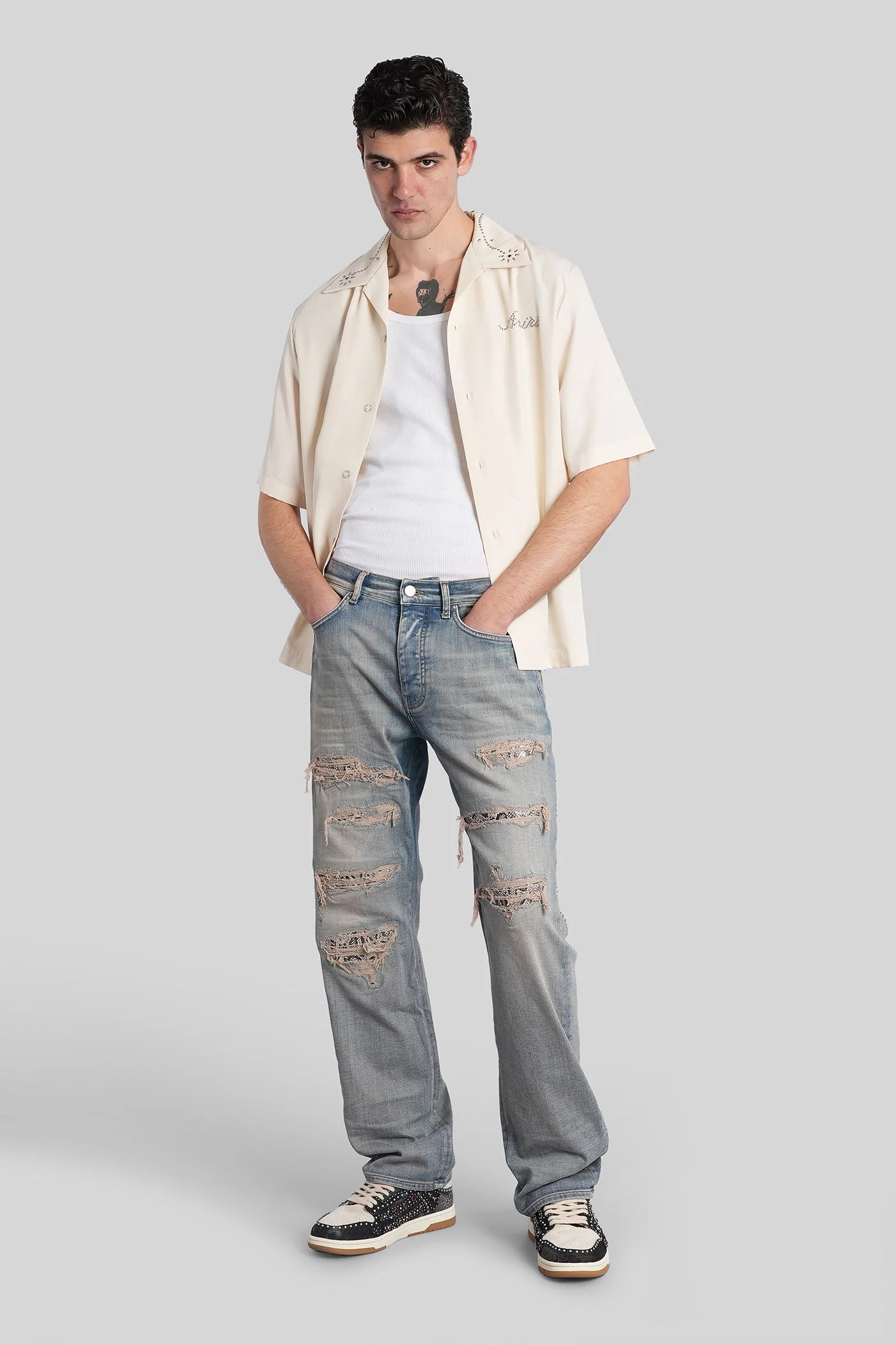 Jeans in blue cotton - Image 2