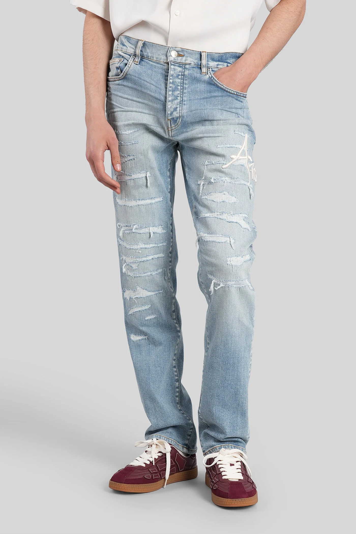 Jeans in blue denim