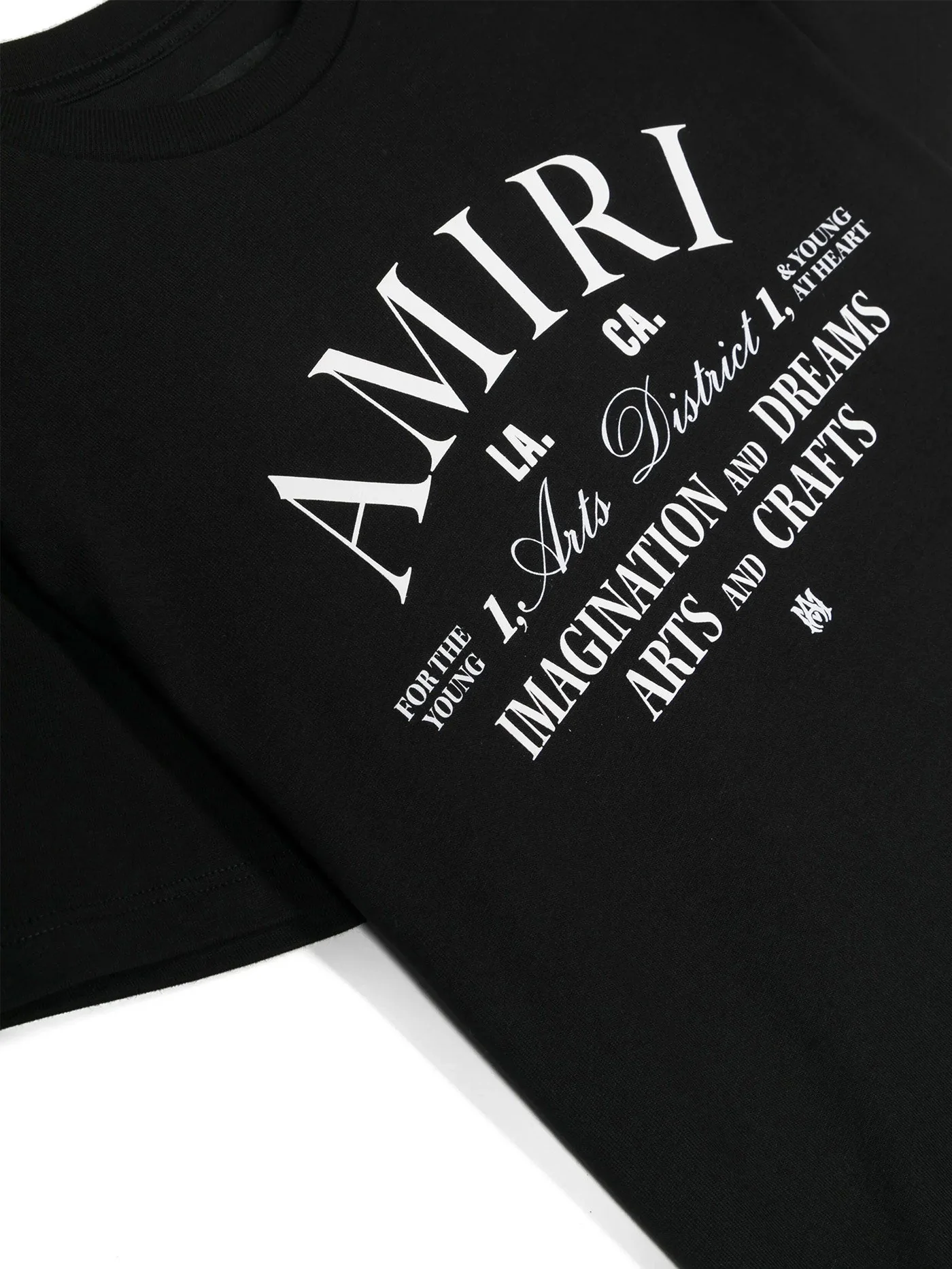 T-Shirt in black cotton - Image 3