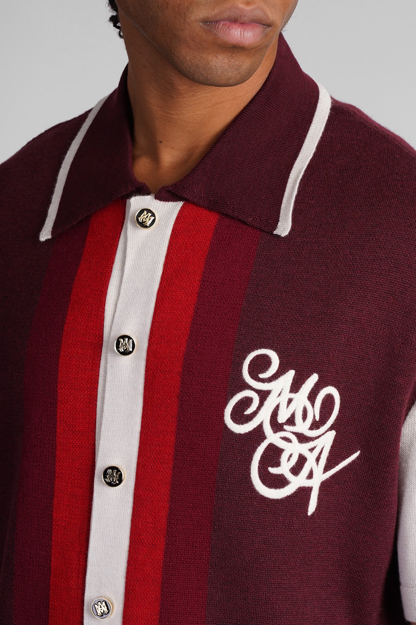 Knitwear in bordeaux wool - Image 5